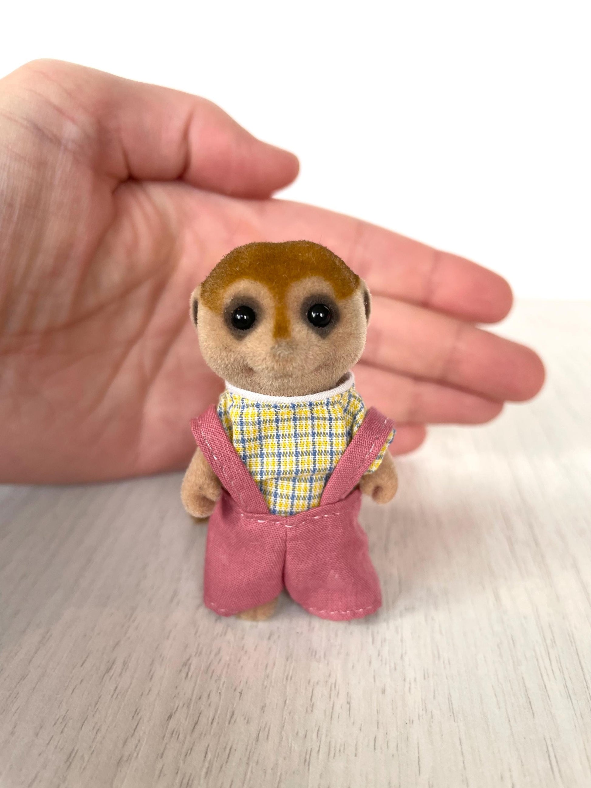 Vintage Sylvanian Families meerkat brother in original outfit — Calico Critters