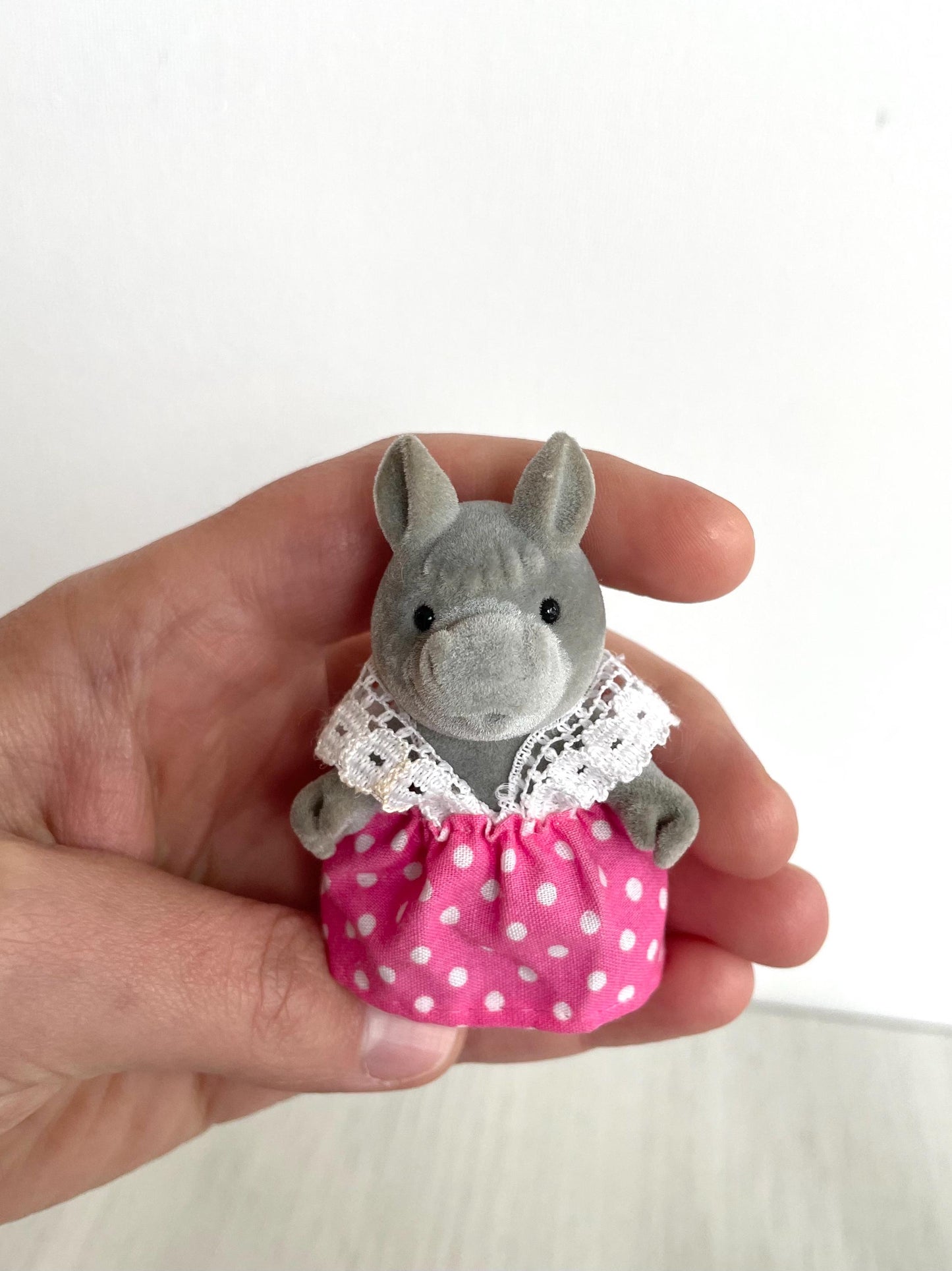 Forest Families Vintage Bärenwald Donkey Family, In excellent used condition — Calico Critters / Sylvanian Families