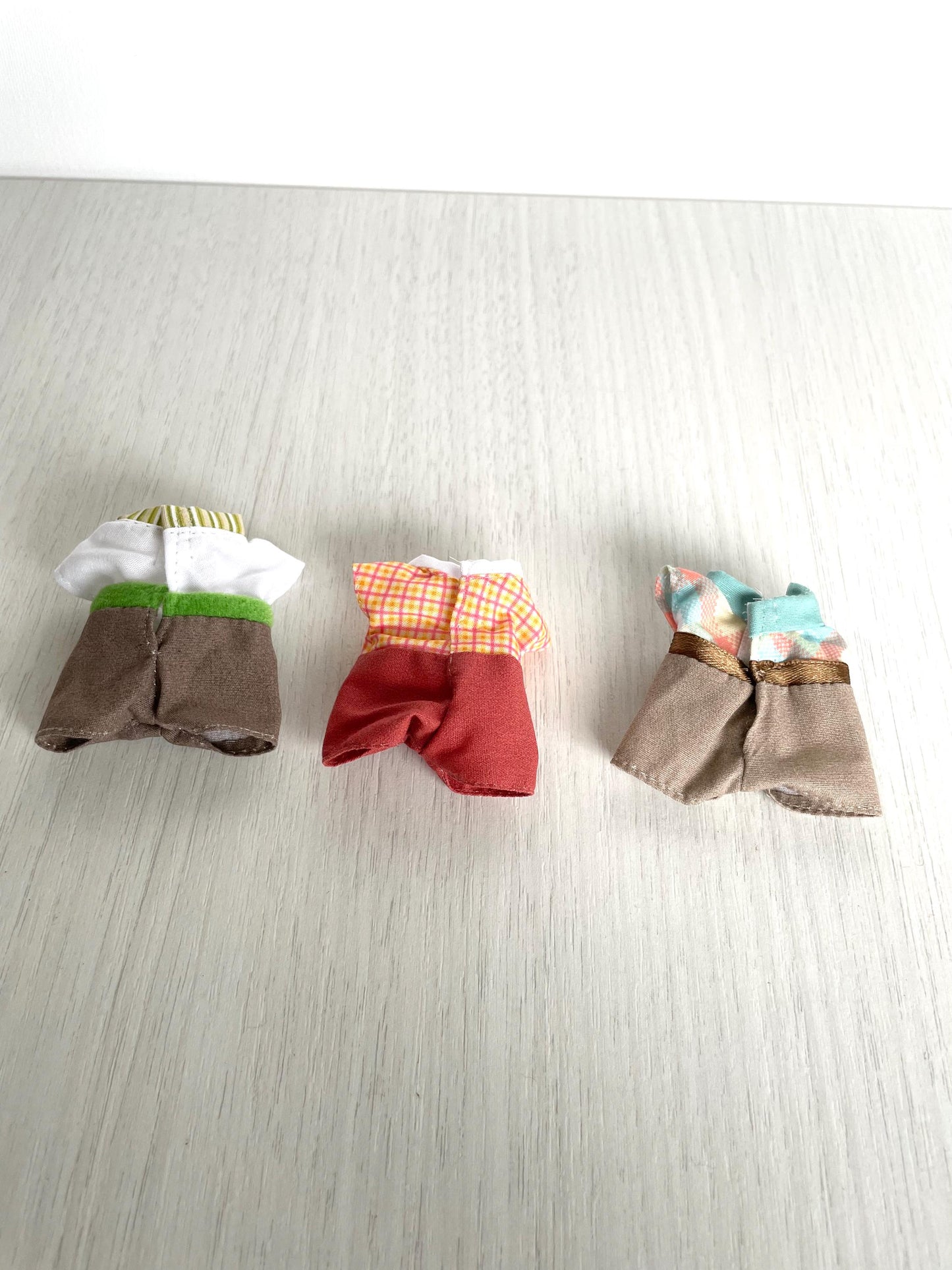Clothes for Calico Critters, spare adult dad one piece outfits, Sylvanian Families shirts with pants