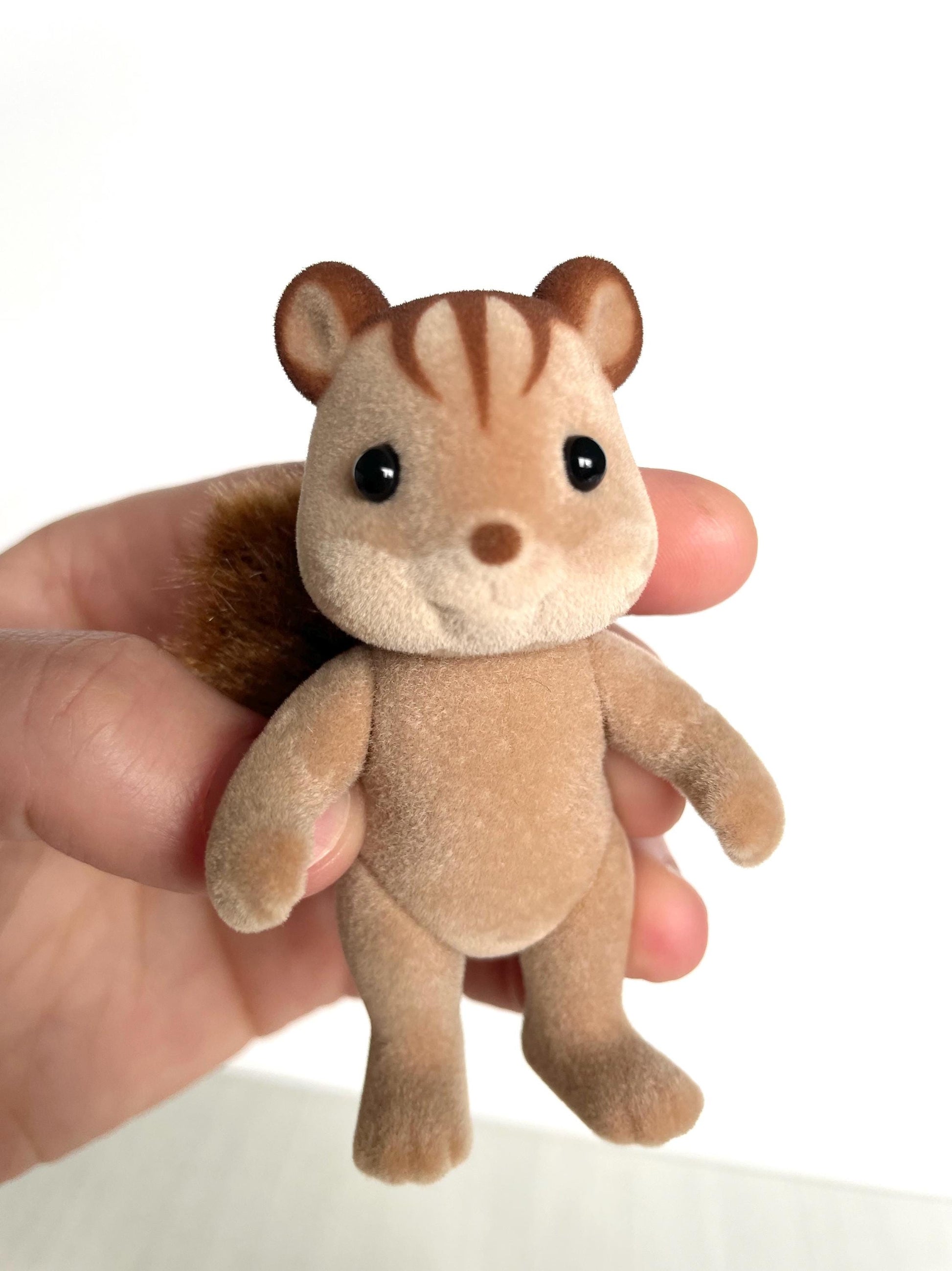 Adult walnut squirrel spare critter — brand new Calico Critters / Sylvanian Families figure, naked for customizing or replacement