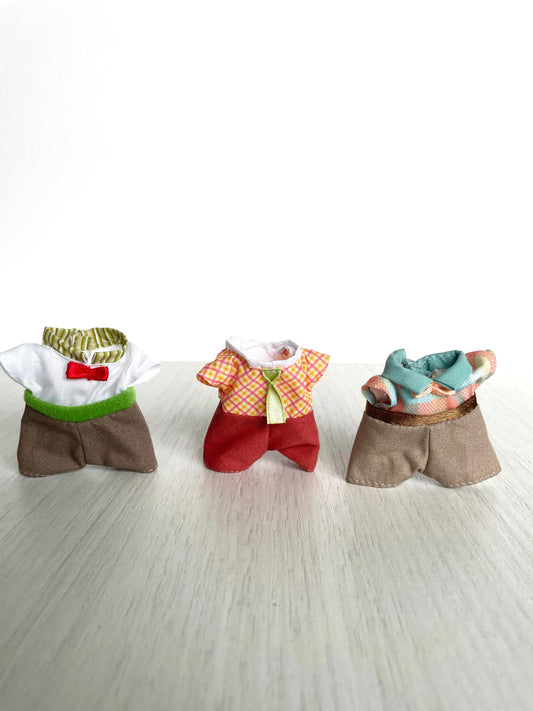 Clothes for Calico Critters spare adult dad, one piece outfit clothing items, Sylvanian Families shirts with pants, you choose! Shop owner outfit