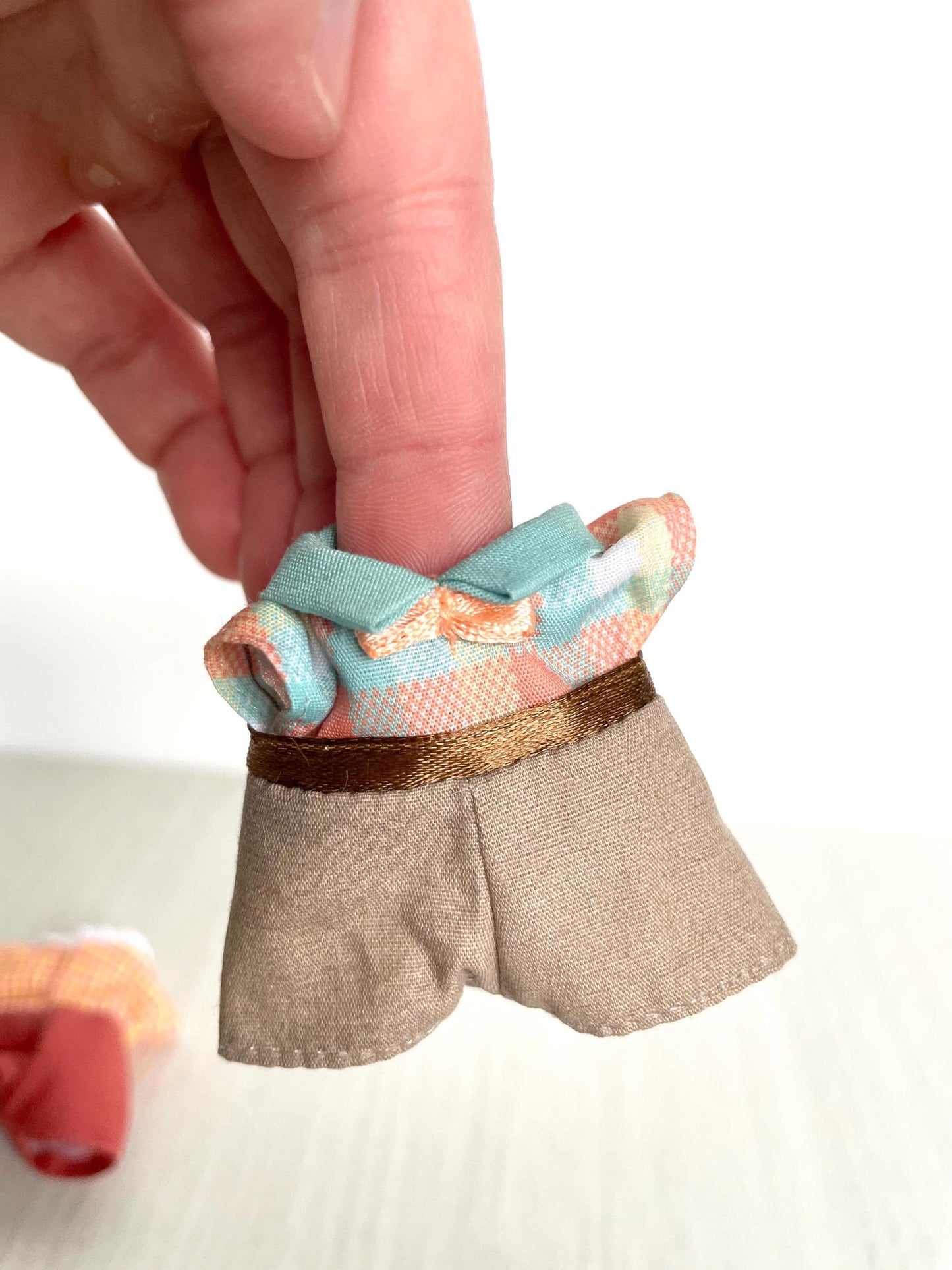 Clothes for Calico Critters, spare adult dad one piece outfits, Sylvanian Families shirts with pants