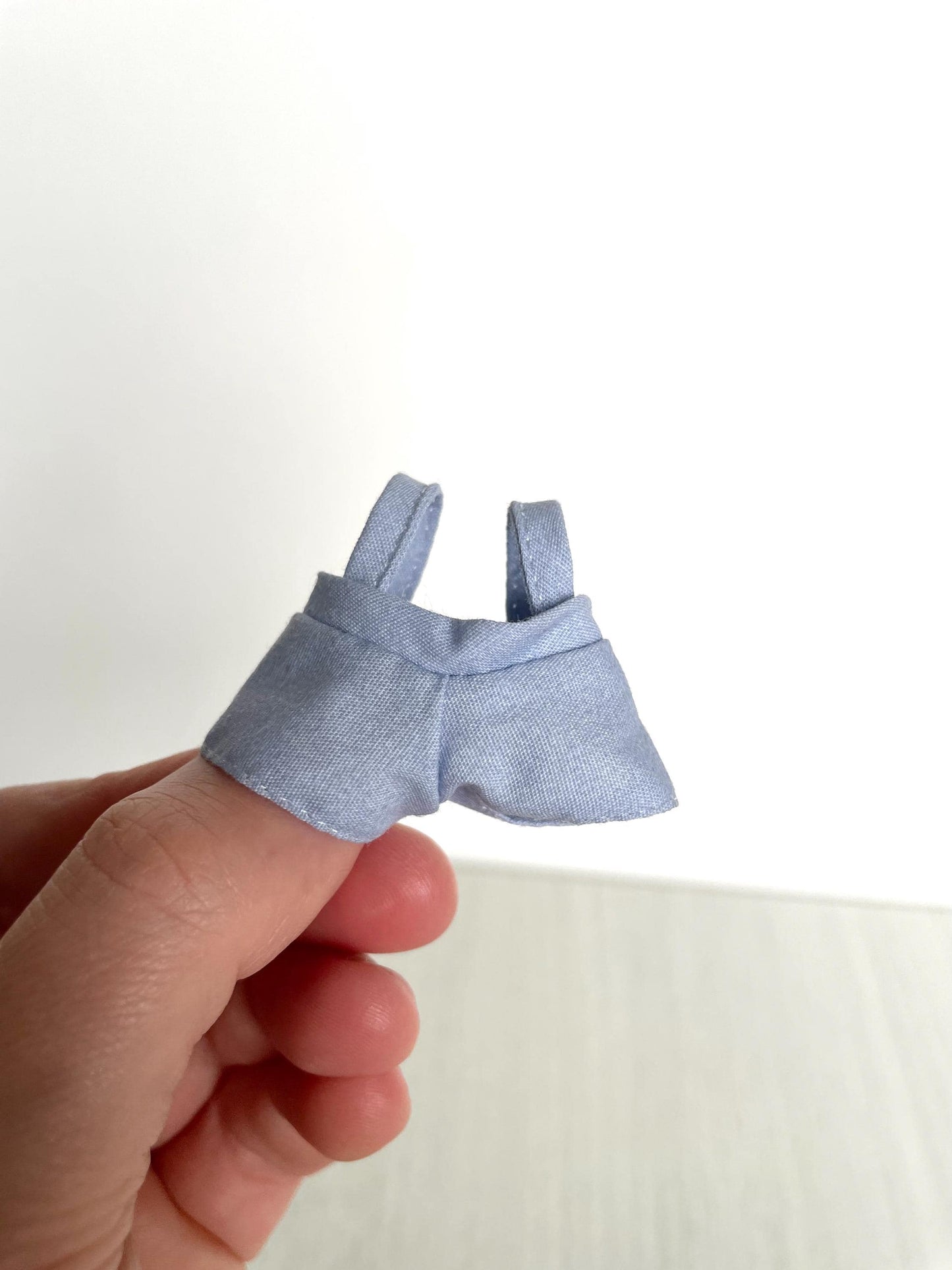 Clothes for Calico Critters, spare kid brother outfits, Sylvanian Families shirts, pants, overalls, handkerchief