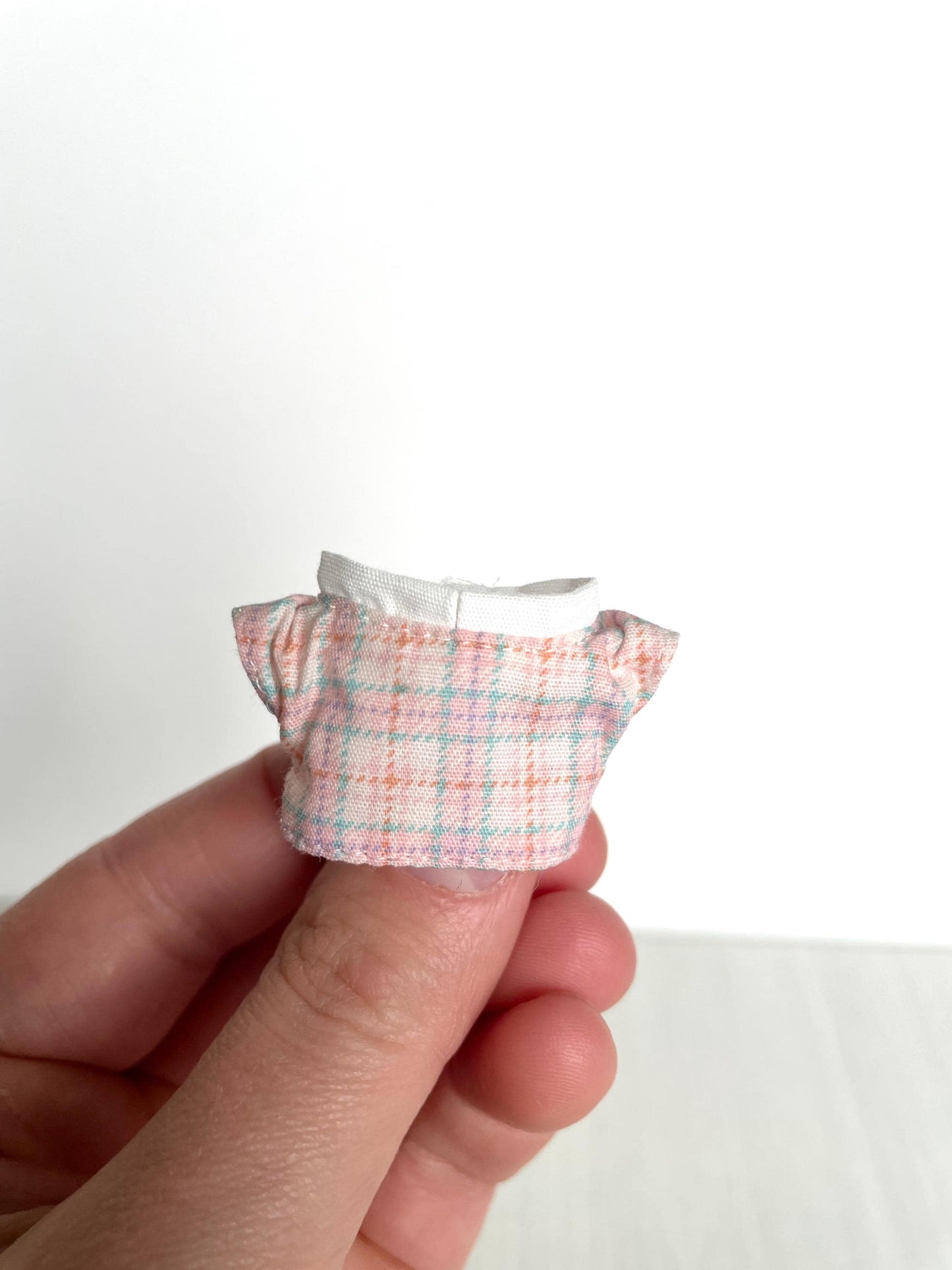 Clothes for Calico Critters, spare kid brother outfits, Sylvanian Families shirts, pants, overalls, handkerchief