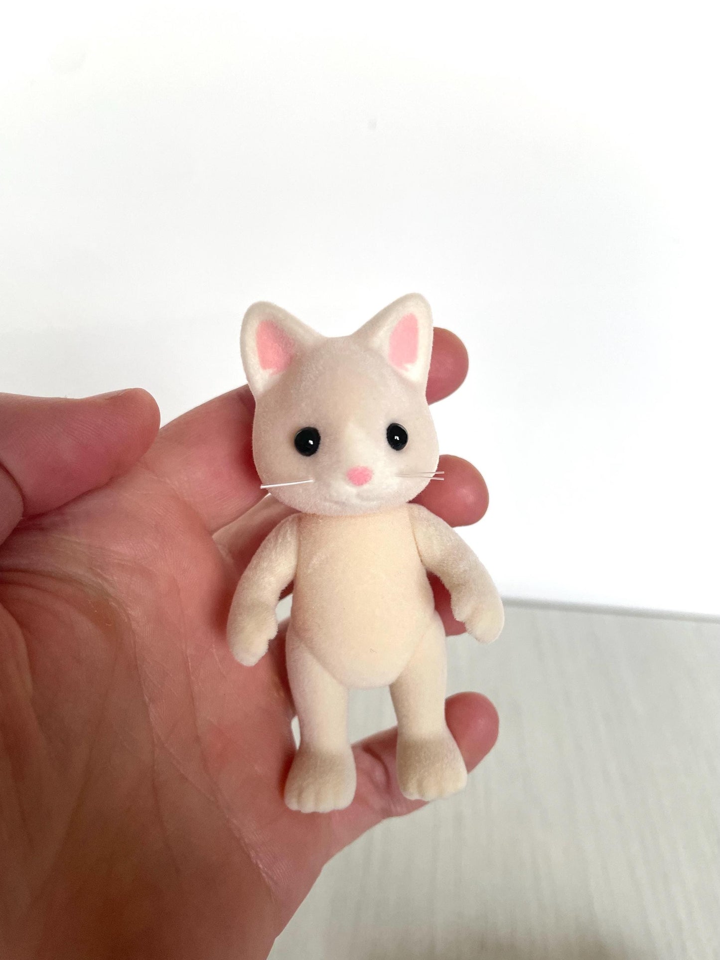 Calico Critters Silk Cat, Snow-Warren rabbit, father goat — Sylvanian Families