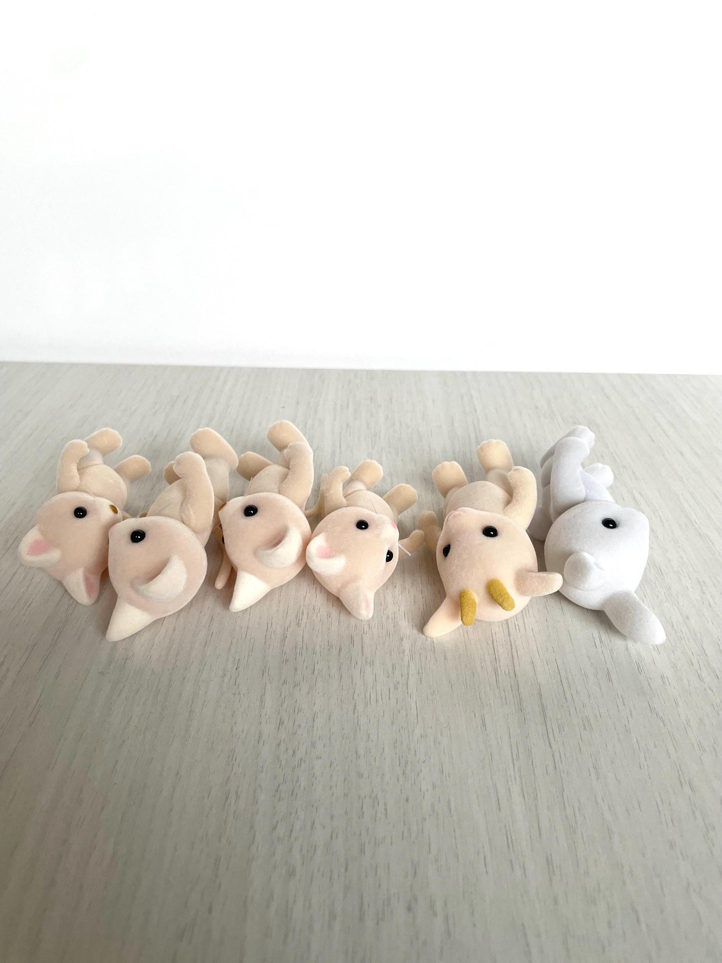Calico Critters Silk Cat, Snow-Warren rabbit, father goat — Sylvanian Families