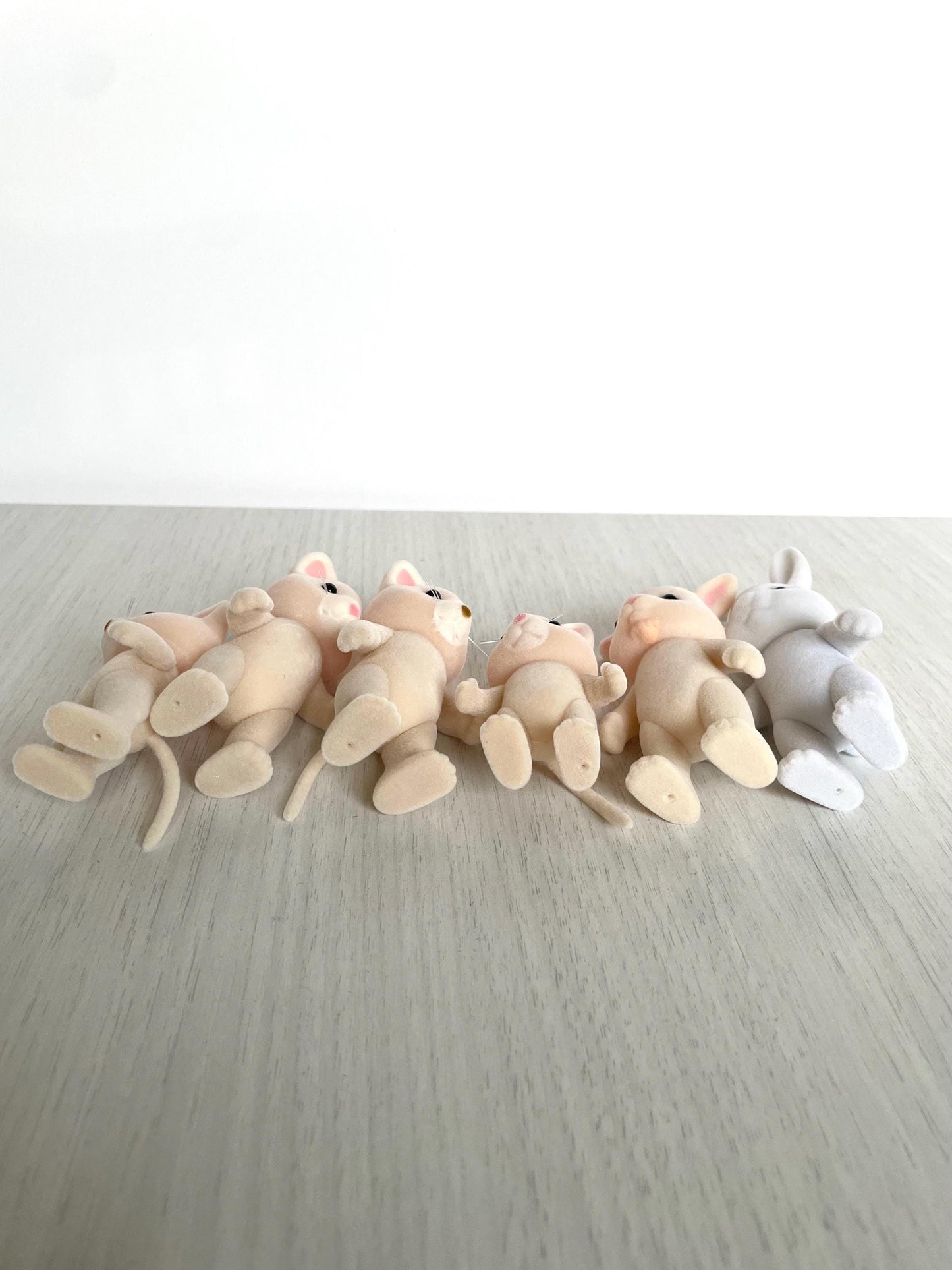 Calico Critters Silk Cat, Snow-Warren rabbit, father goat — Sylvanian Families