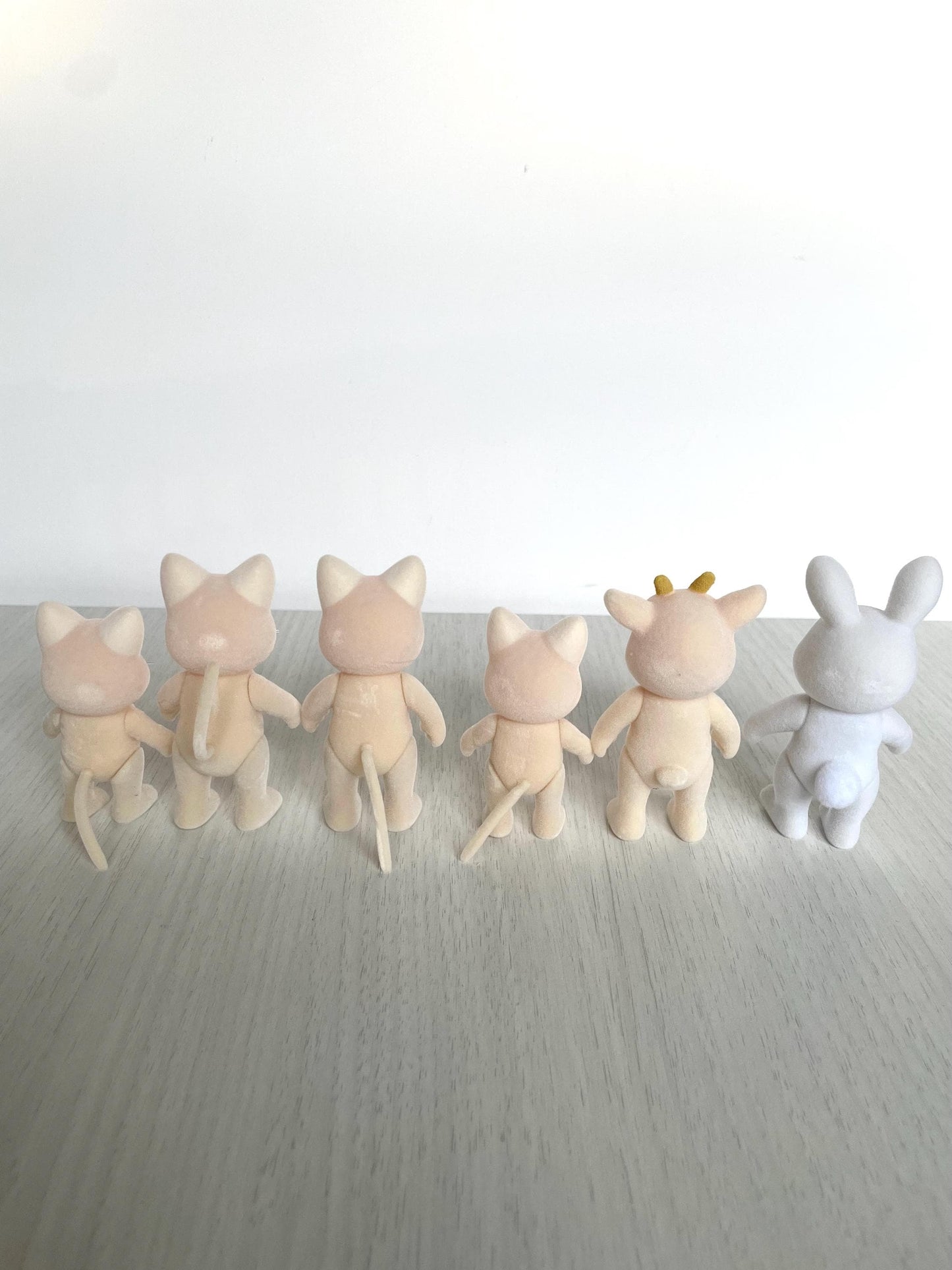 Calico Critters Silk Cat, Snow-Warren rabbit, father goat — Sylvanian Families