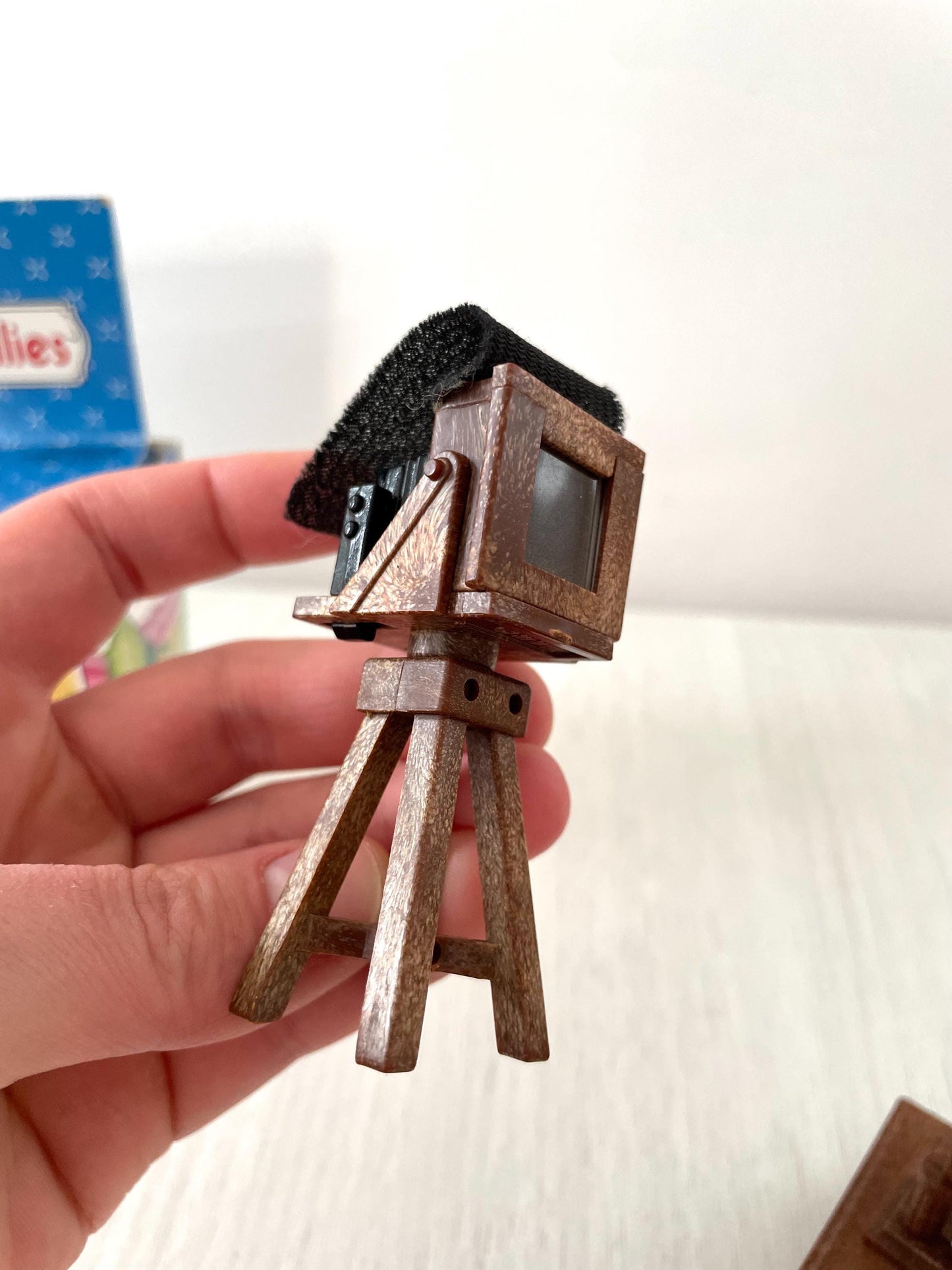 Vintage boxed radio camera set — Sylvanian Families / Calico Critters