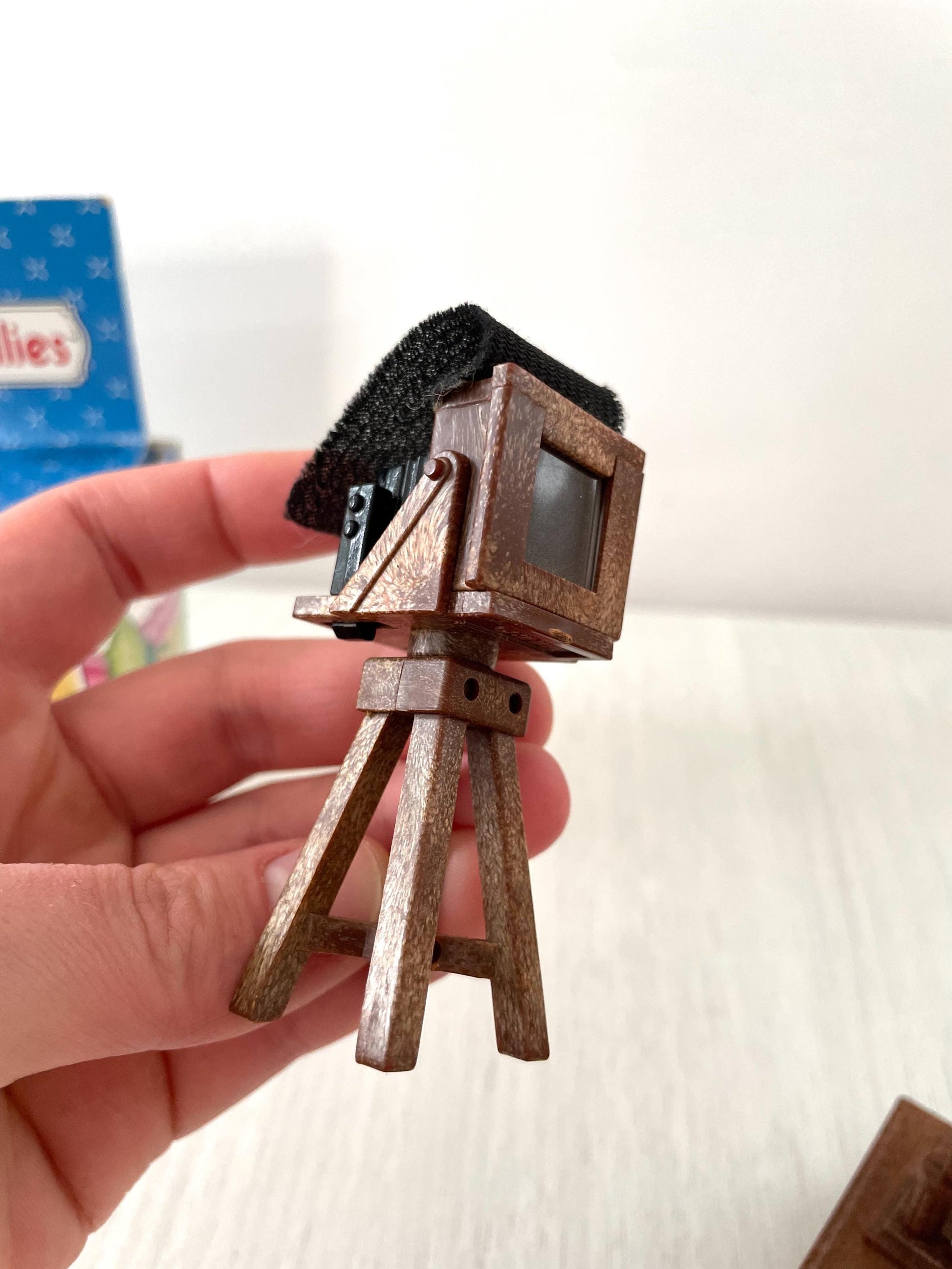 Vintage boxed radio camera set — Sylvanian Families / Calico Critters
