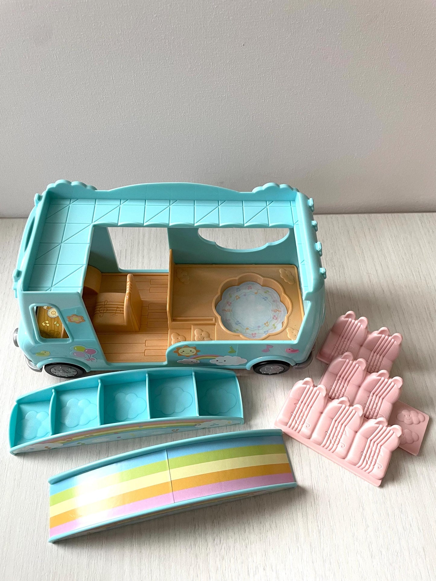 Blue bus complete set — Calico Critters / Sylvanian Families