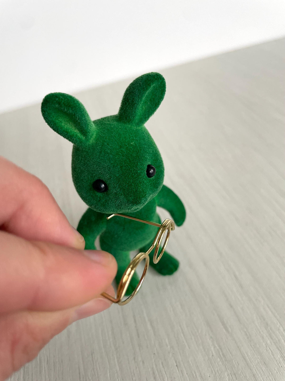 Calico Critters Green Rabbit with Wicked Glasses, Calico Critters Sylvanian Families, photo 9