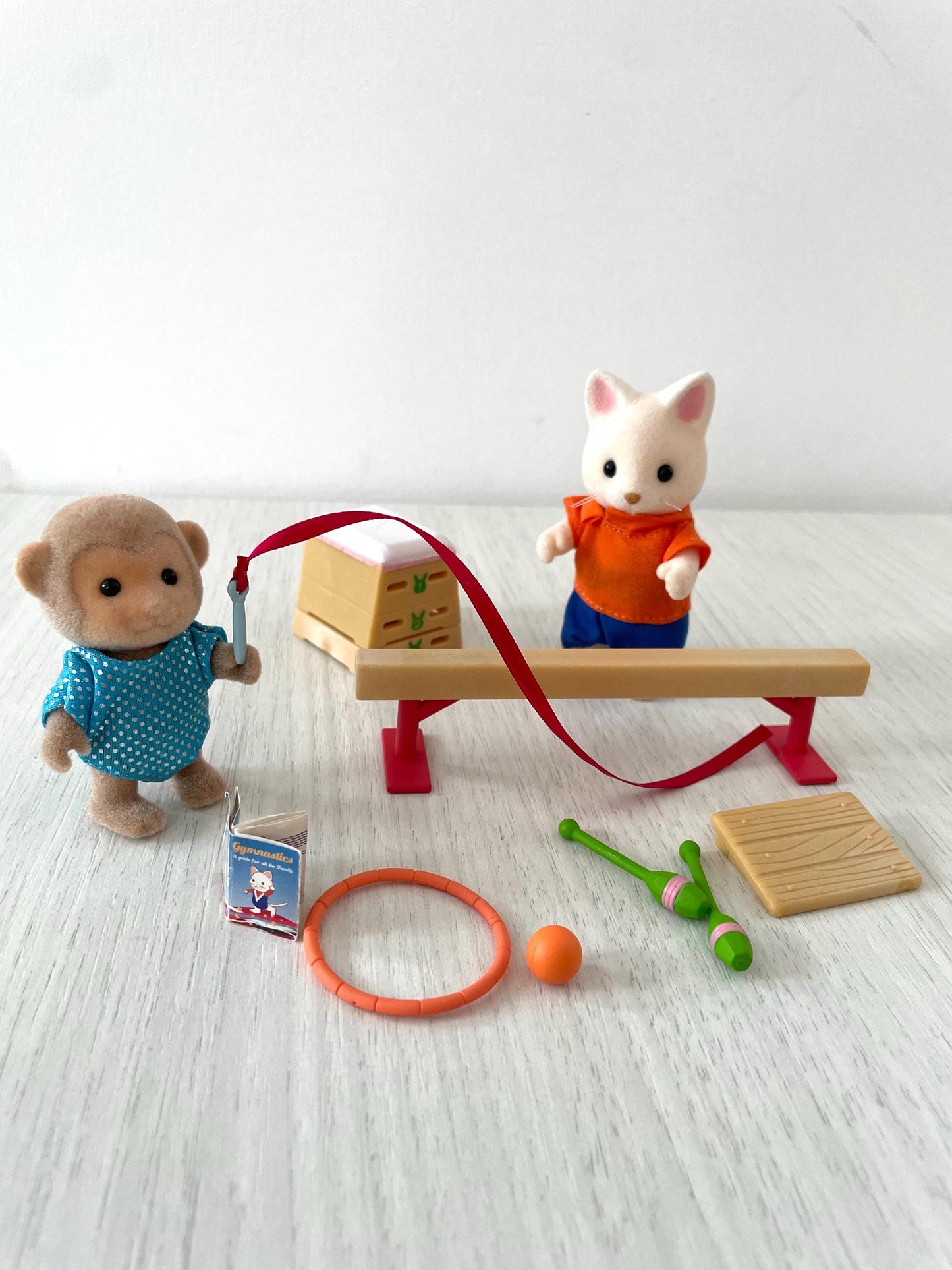 Vintage Sylvanian Families Gymnastics Games Set complete — Calico Critters 1980s rare