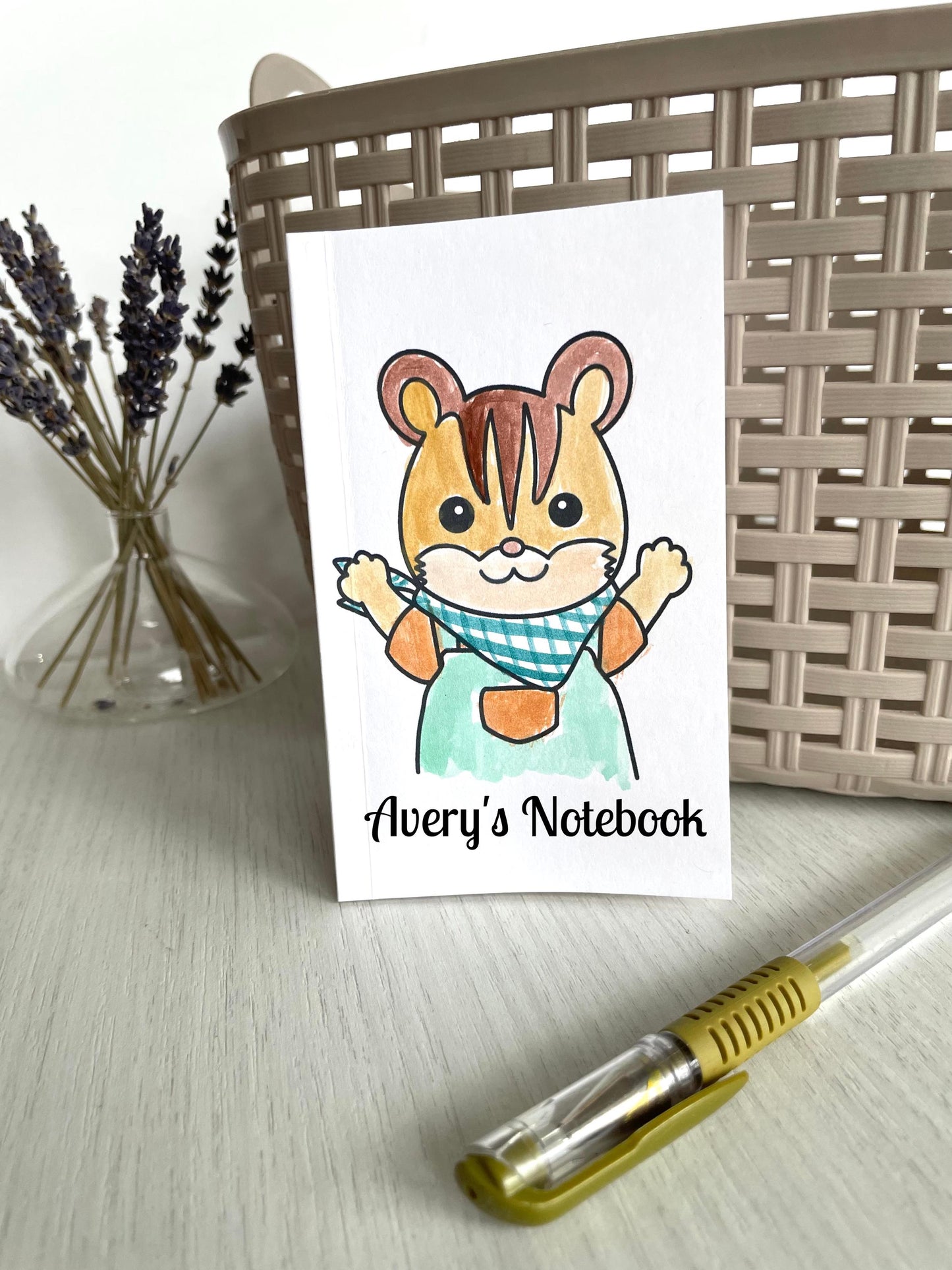 Handmade Sylvanian Families Notebook, Custom Calico Critter Journal, Cute Animal Stationery for collectors, Personalized Kawaii Gift for Kid