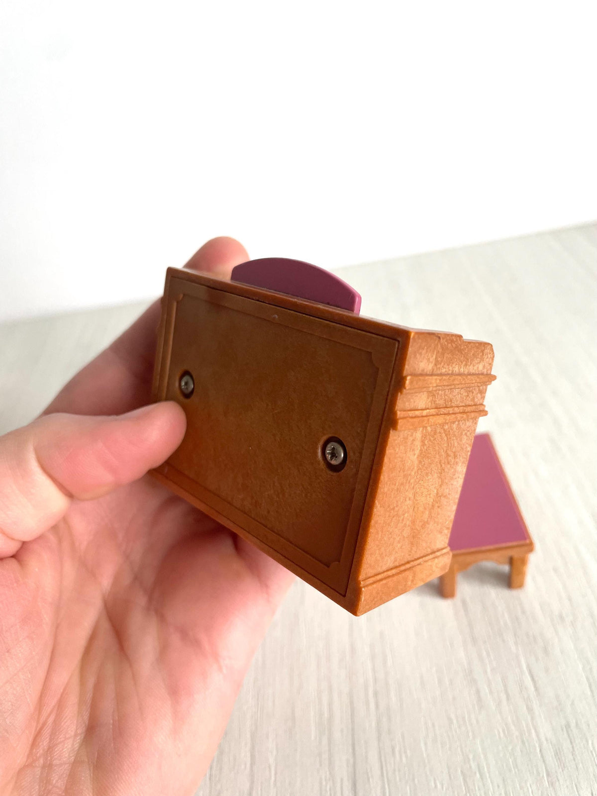 Vintage dollhouse piano, Sylvanian Families Rainbow nursery piano replacement part, photo 4