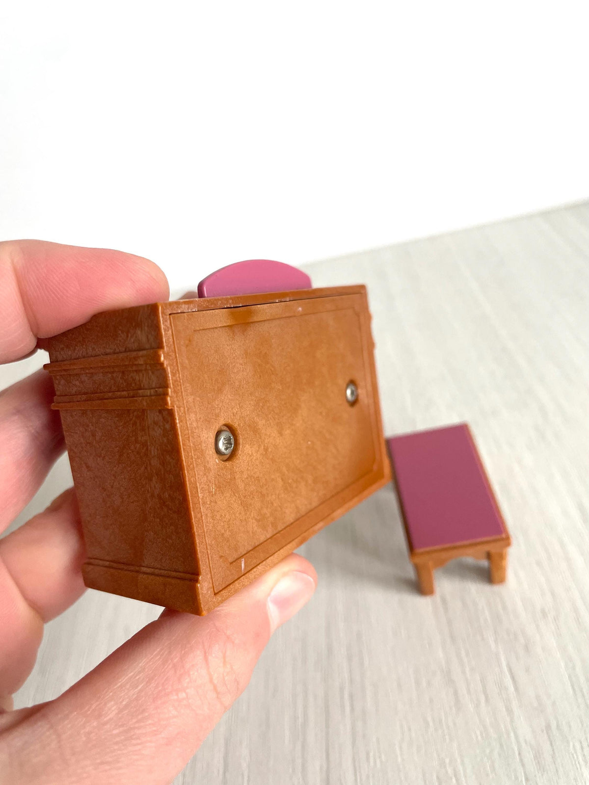 Vintage dollhouse piano, Sylvanian Families Rainbow nursery piano replacement part, photo 5