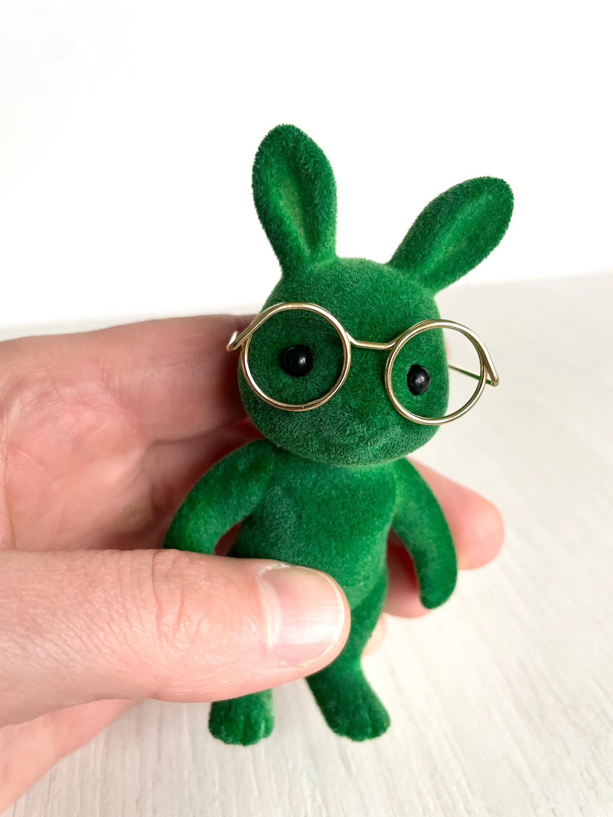 Calico Critters Green Rabbit with Wicked Glasses, Calico Critters Sylvanian Families, photo 3