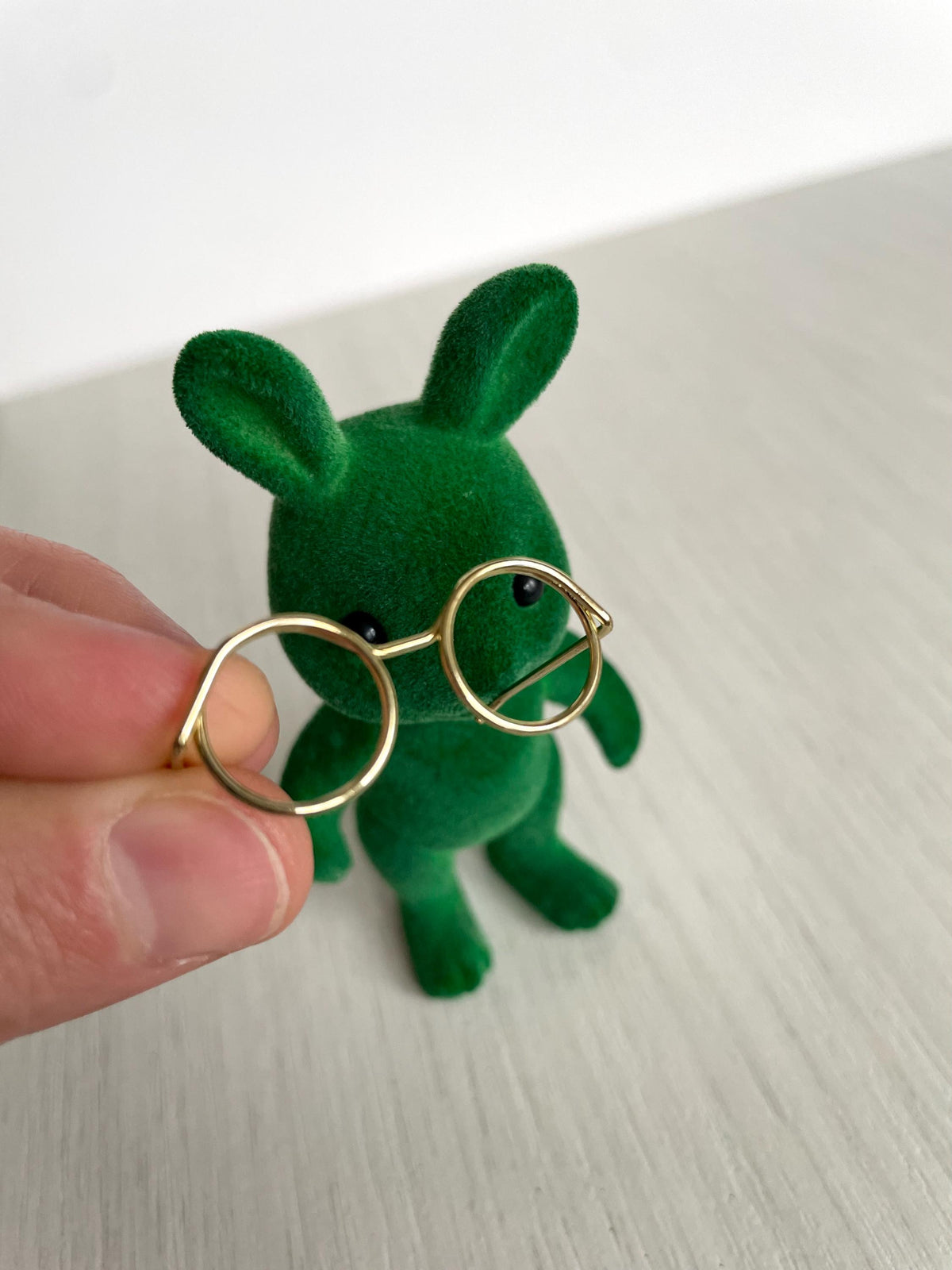 Calico Critters Green Rabbit with Wicked Glasses, Calico Critters Sylvanian Families, photo 10