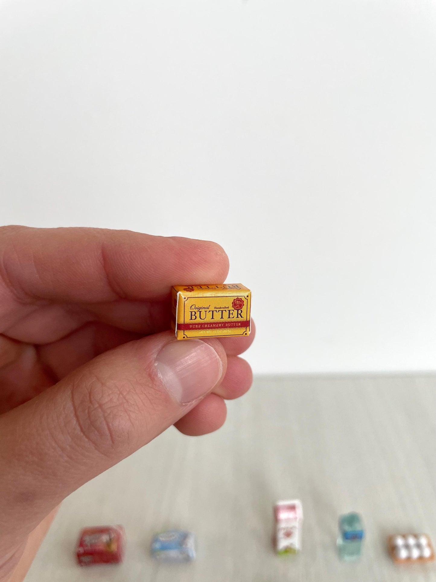 Miniature dollhouse food items, Calico Critters spare parts grocery items, Miniature Toy Accessory foods– Replacements for Sylvanian kitchen