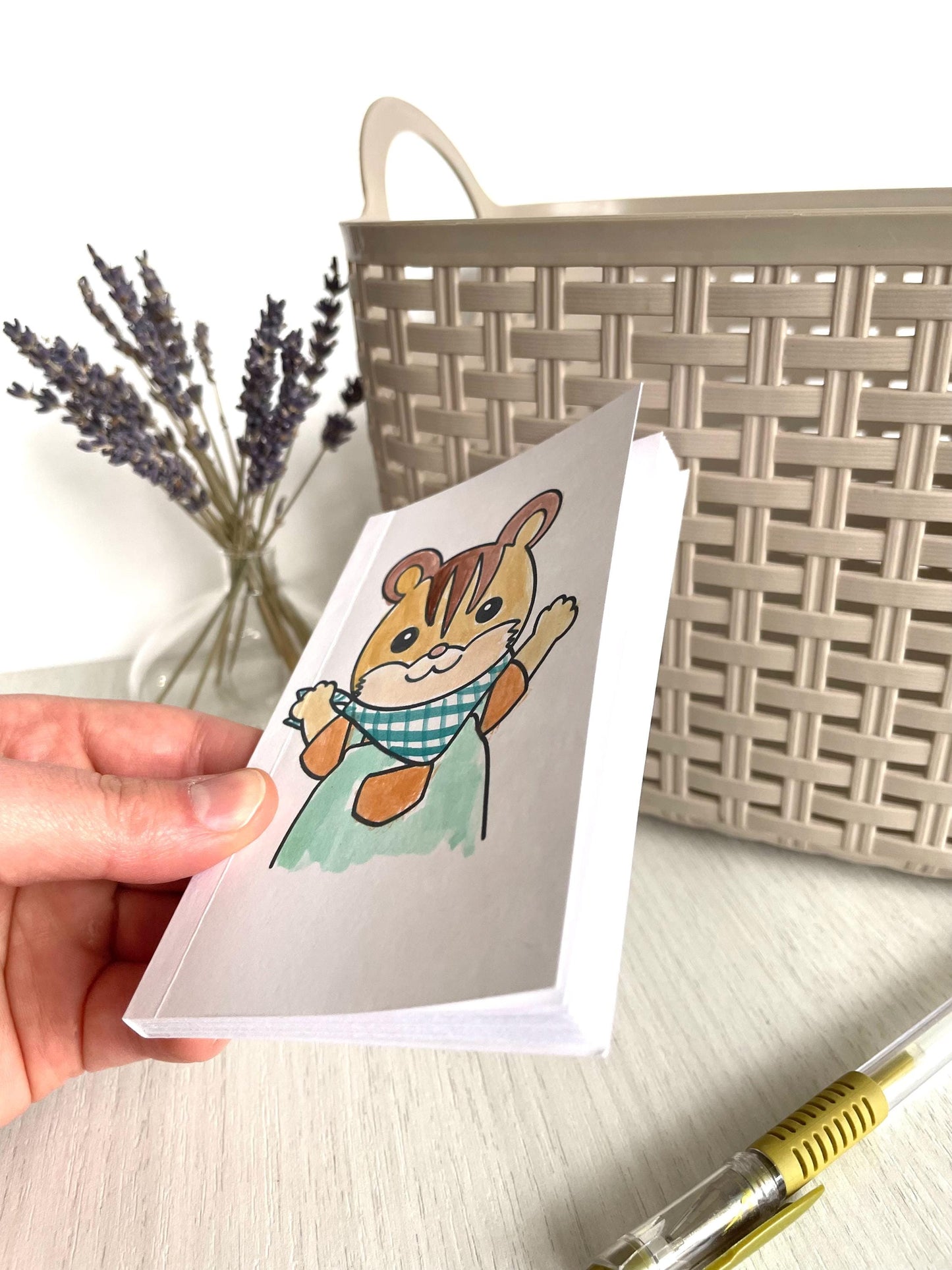 Handmade Sylvanian Families Notebook, Custom Calico Critter Journal, Cute Animal Stationery for collectors, Personalized Kawaii Gift for Kid