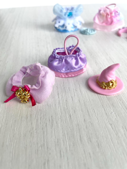 Calico Critters fancy baby outfits, royal princess fairy clothing replacements for Sylvanian jointed babies, mermaid and witch clothes
