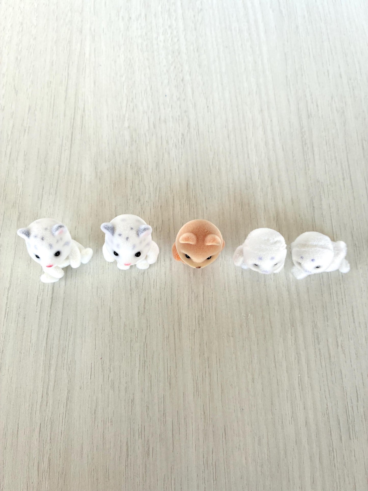 Calico Critters snow leopard babies, seal baby, and caramel dog babies, pick one critter — Sylvanian Families