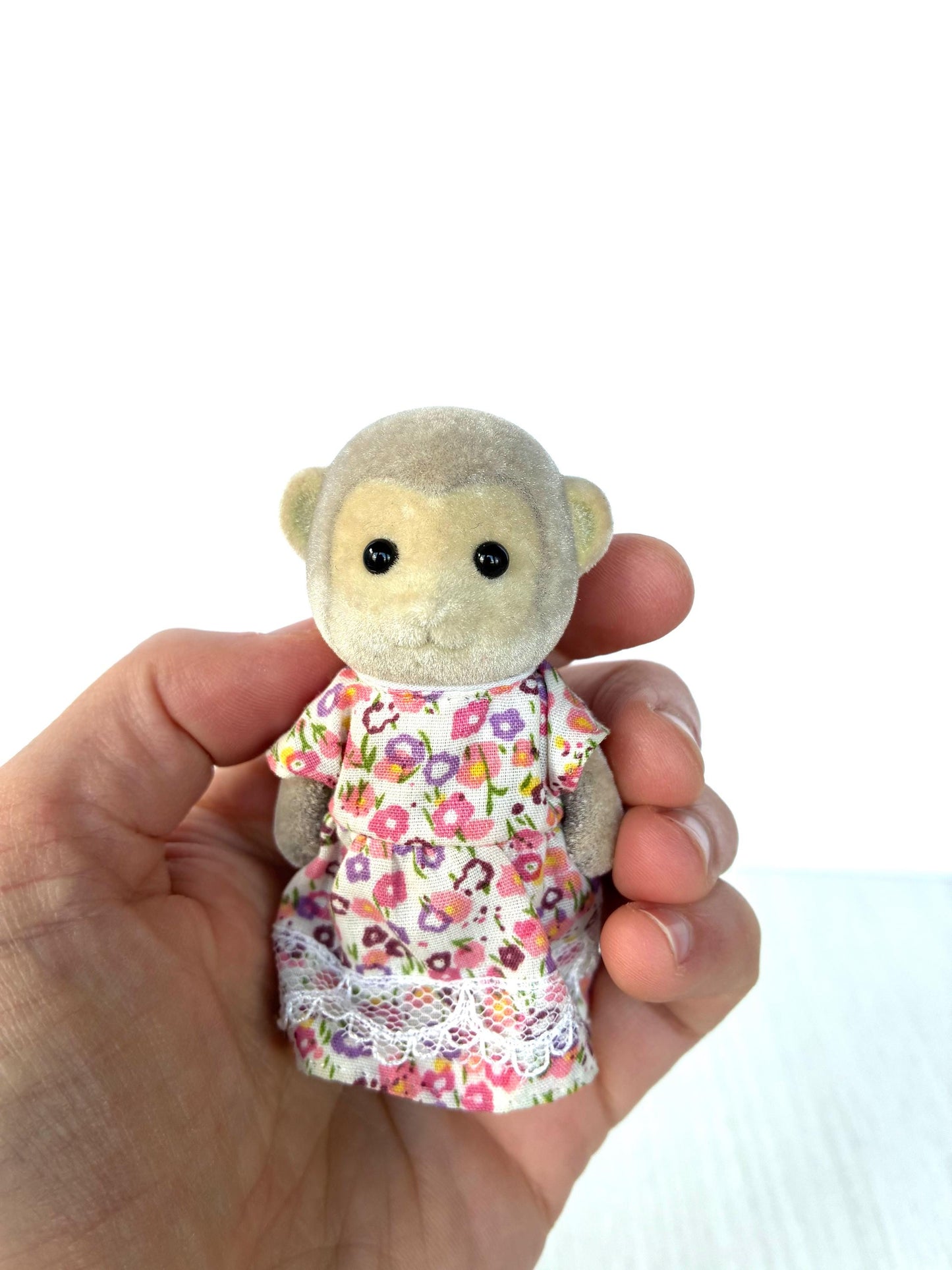 Calico Critters Mango Monkey Family, discontinued Sylvanian Families for collectors