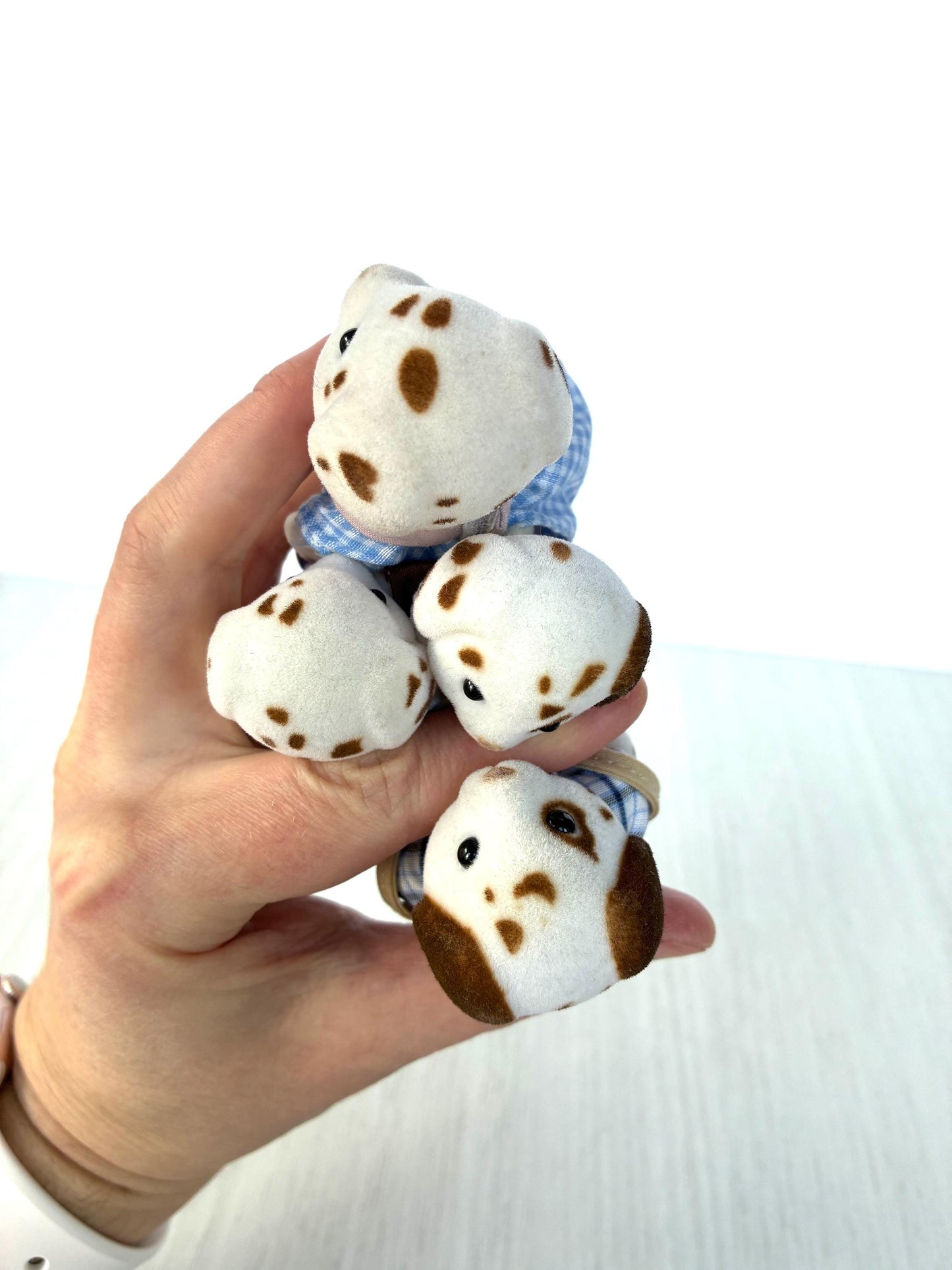 Henry-Lloyd Dalmatian family close up — vintage Sylvanian Families / Calico Critters