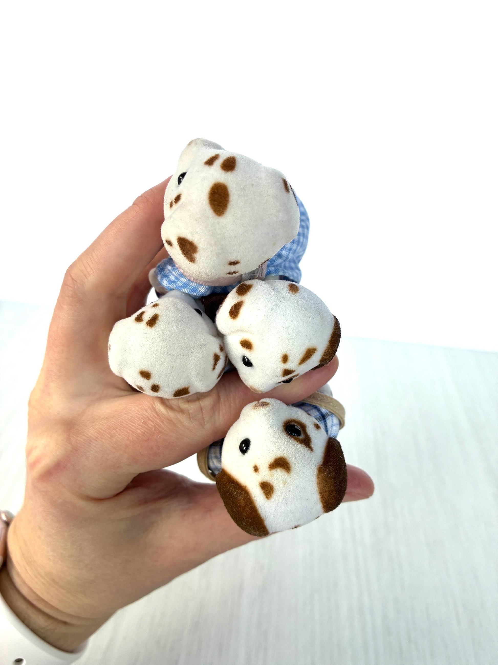 Henry-Lloyd Dalmatian family close up — vintage Sylvanian Families / Calico Critters