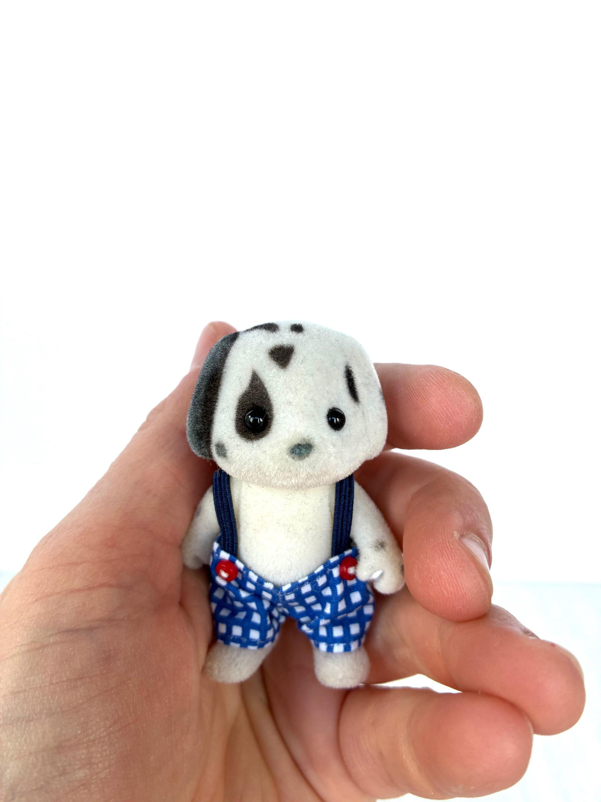 Sylvanian Families Discontinued Dalmatian Family, Calico Critters, gripping hands, good played with condition, photo 6