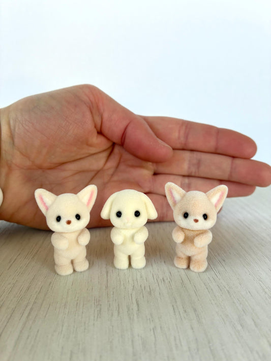 Calico Critters Fennec Fox and Flora Rabbit Babies, Pick One Critter — Sylvanian Families