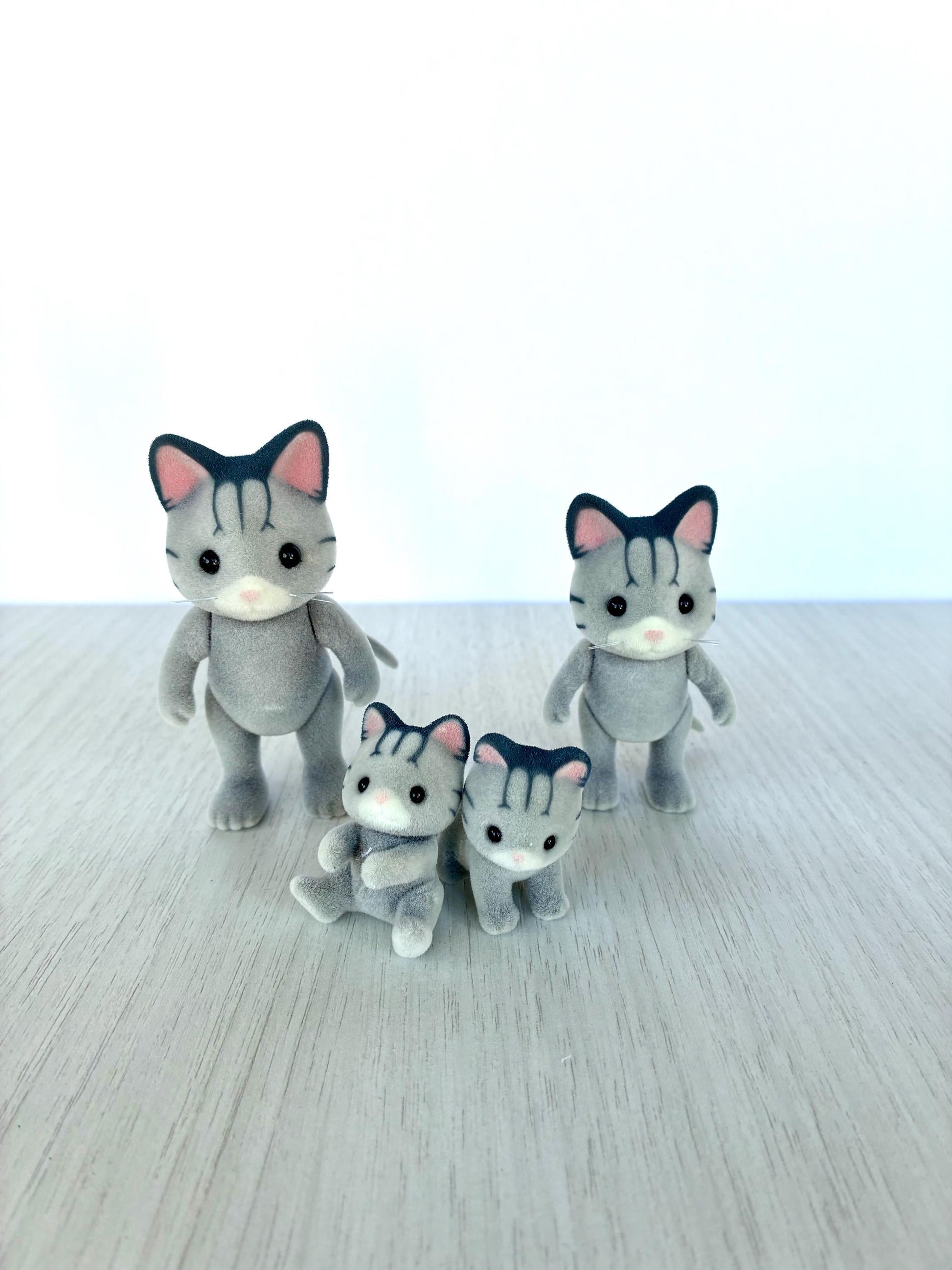 Grey Fisher Cats, Calico Critters spare critters for customization or replacements — Sylvanian Families