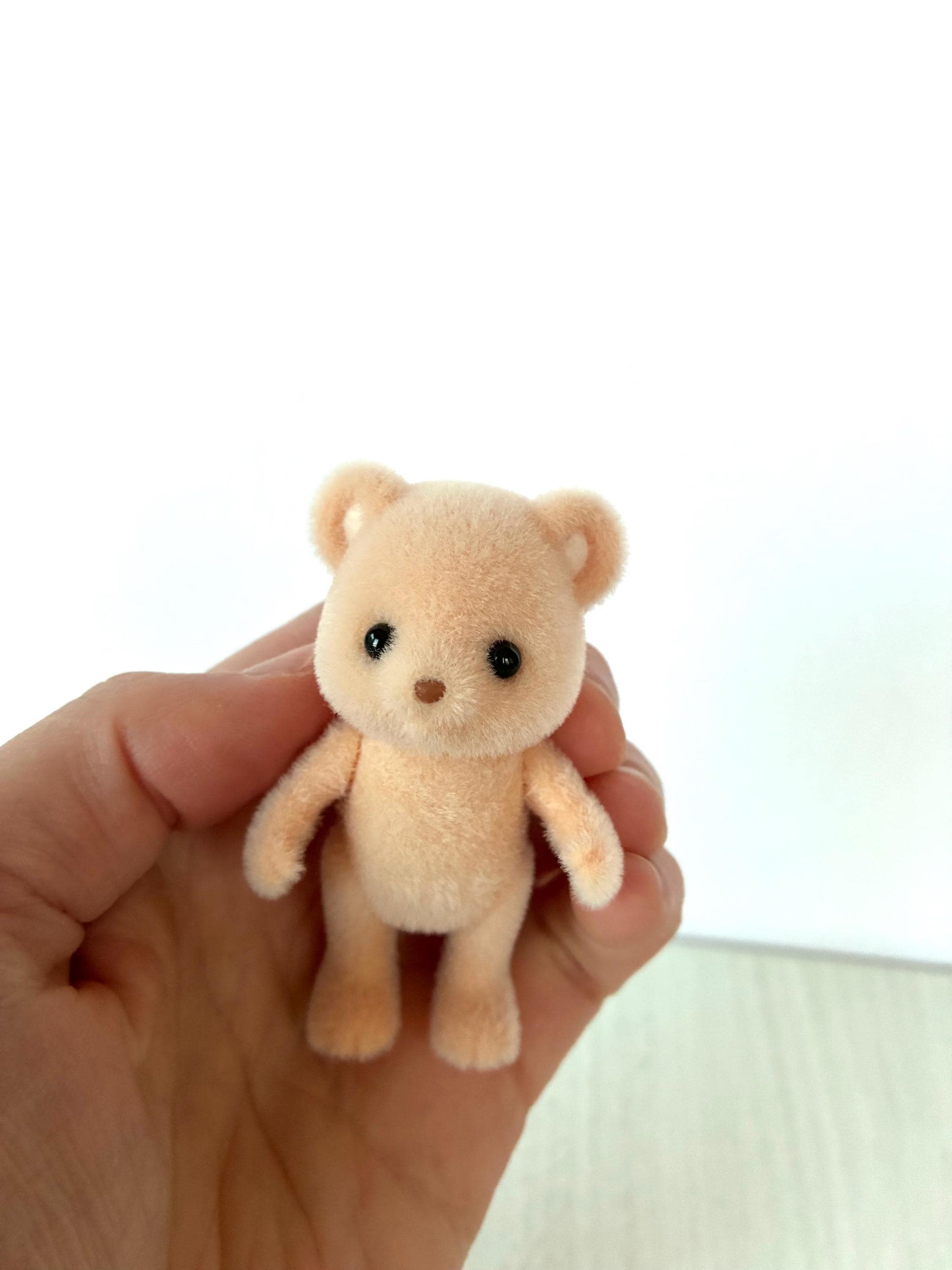 Child Biscuit Bear spare critter — brand new Calico Critters / Sylvanian Families figure, naked for customizing or replacement