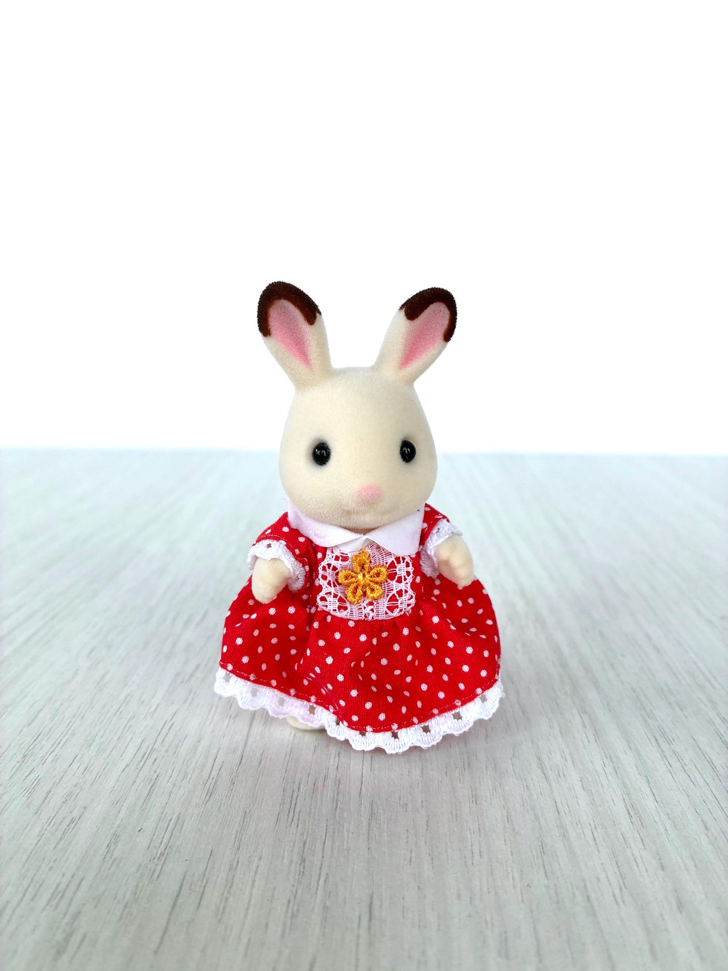 Freya hopscotch chocolate rabbit Calico Critters Cute bunny Figurine for Dollhouse, Collectible Easter basket gift — Sylvanian Families