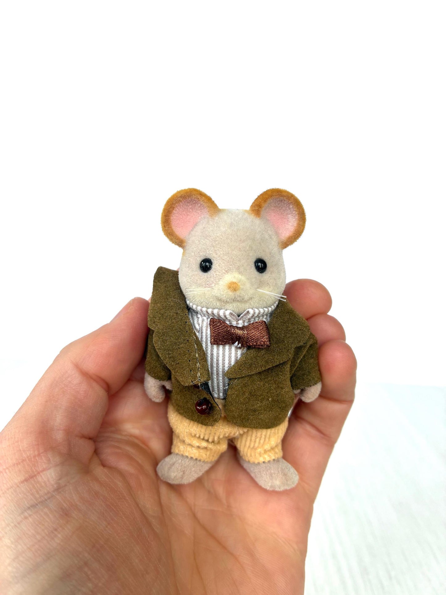 Collectible vintage Maces mouse grandpa — Sylvanian Families / Calico Critters