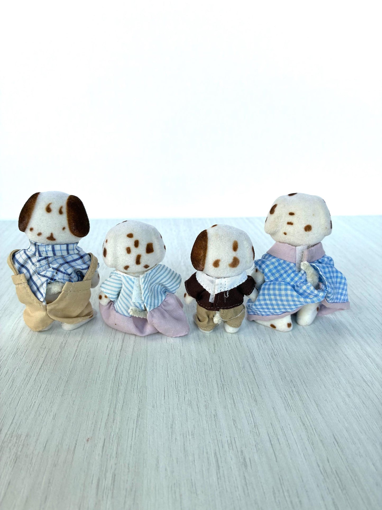 Henry-Lloyd Dalmatian dad and mom figures — vintage Sylvanian Families / Calico Critters