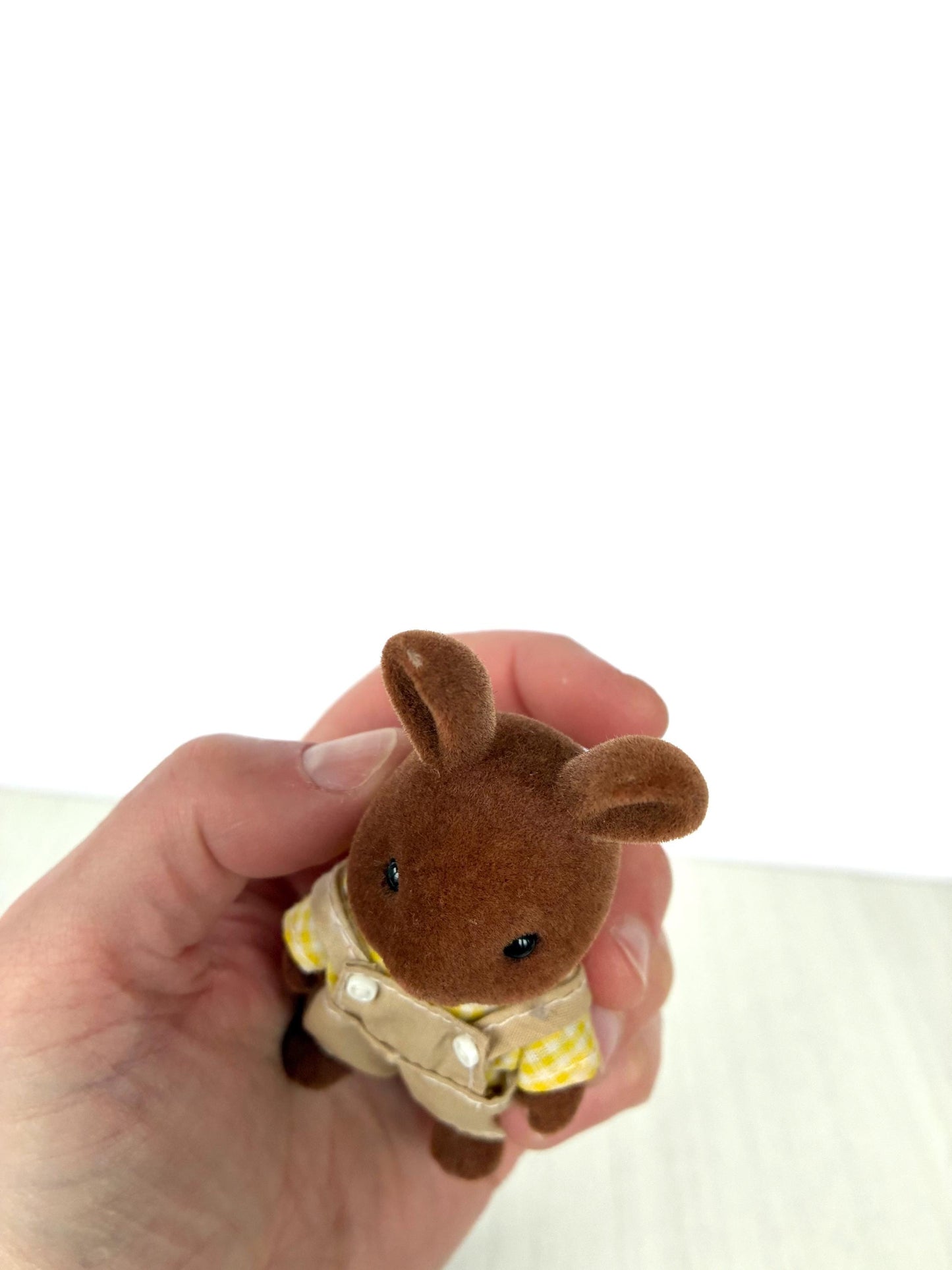 Calico Critters Brown Wildwood Rabbit Family, Vintage Sylvanian Families from England