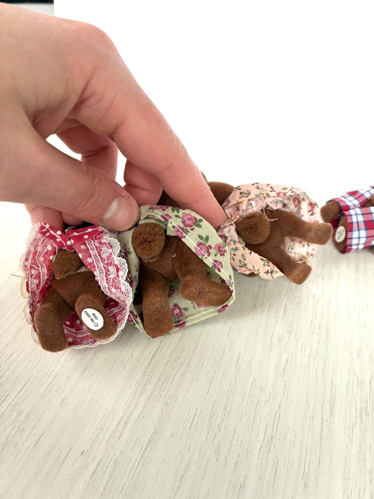 Calico Critters Brown Wildwood Rabbit Family, Vintage Sylvanian Families from England