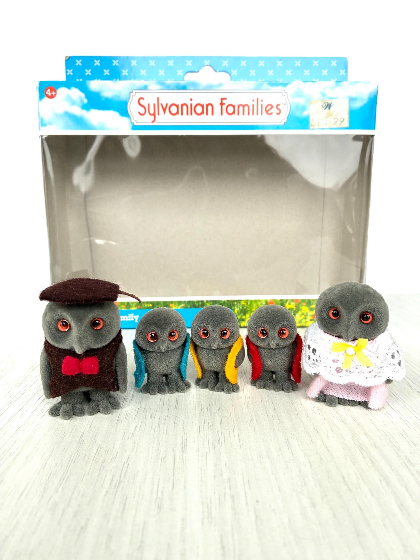 Rare Orange-Eyed Treefellow Owls - Sylvanian Families Calico Critter Set | Excellent Condition | Limited Edition | Easter Gift for Collector
