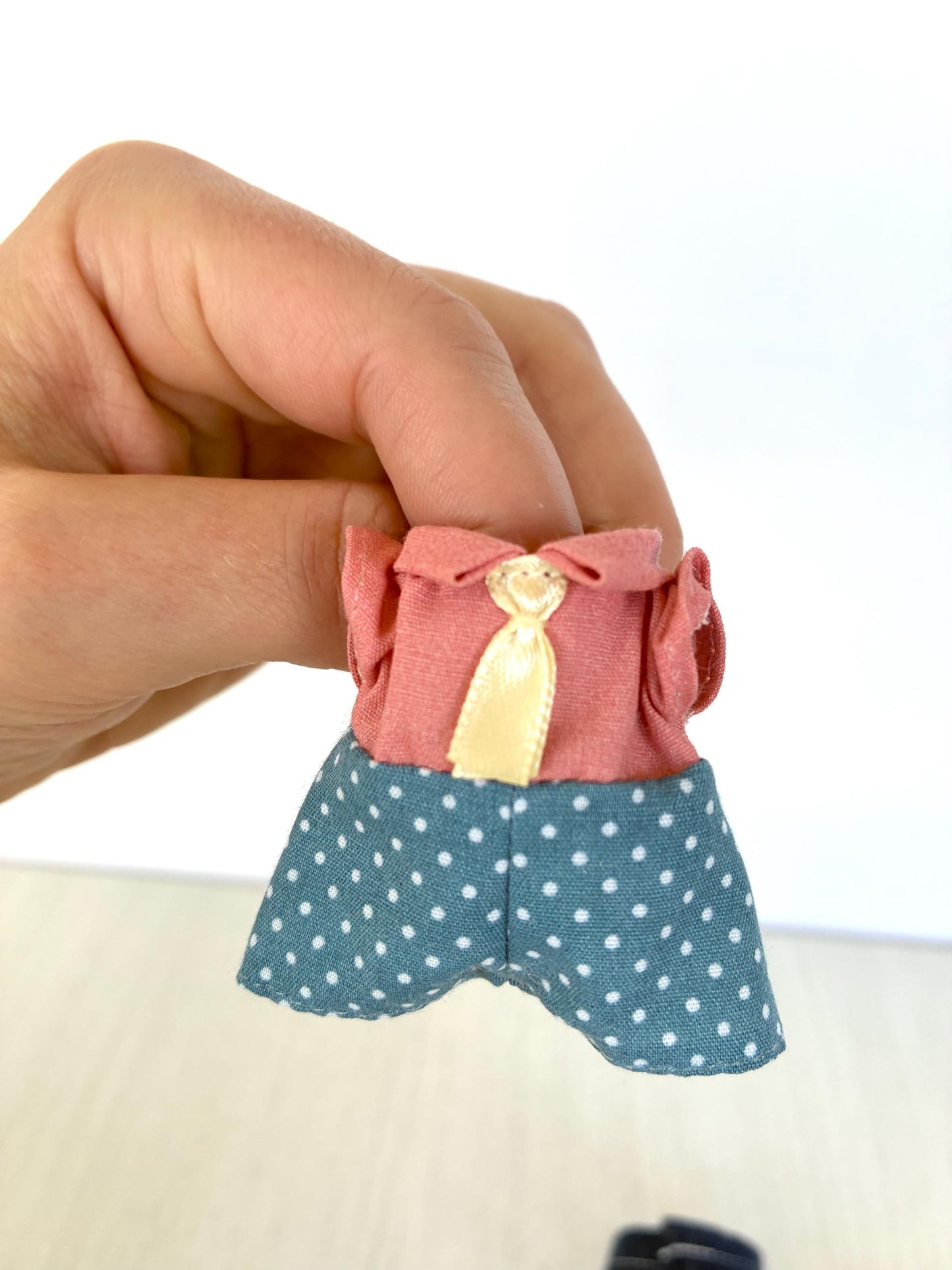 Calico Critters spare adult dad clothing items, Sylvanian Families collared shirts, overalls and pants