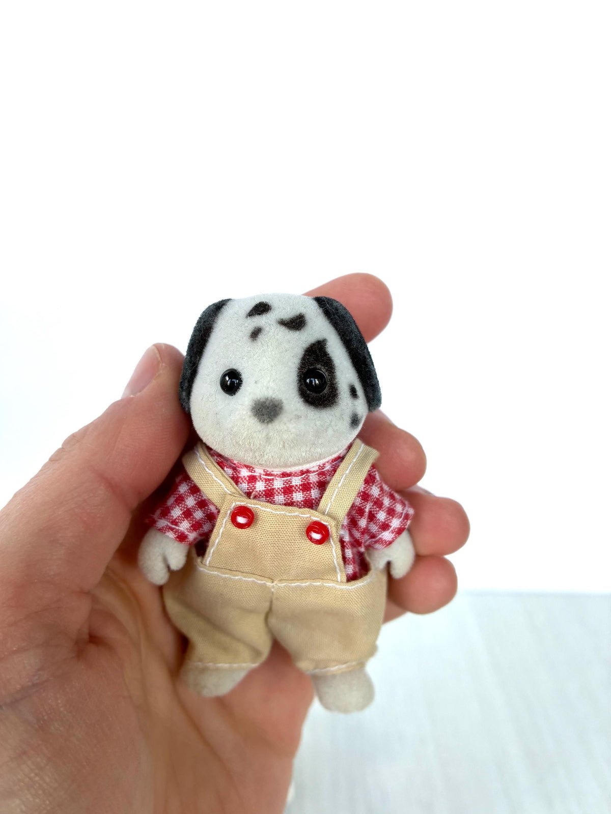 Sylvanian Families Discontinued Dalmatian Family, Calico Critters, gripping hands, good played with condition, photo 8