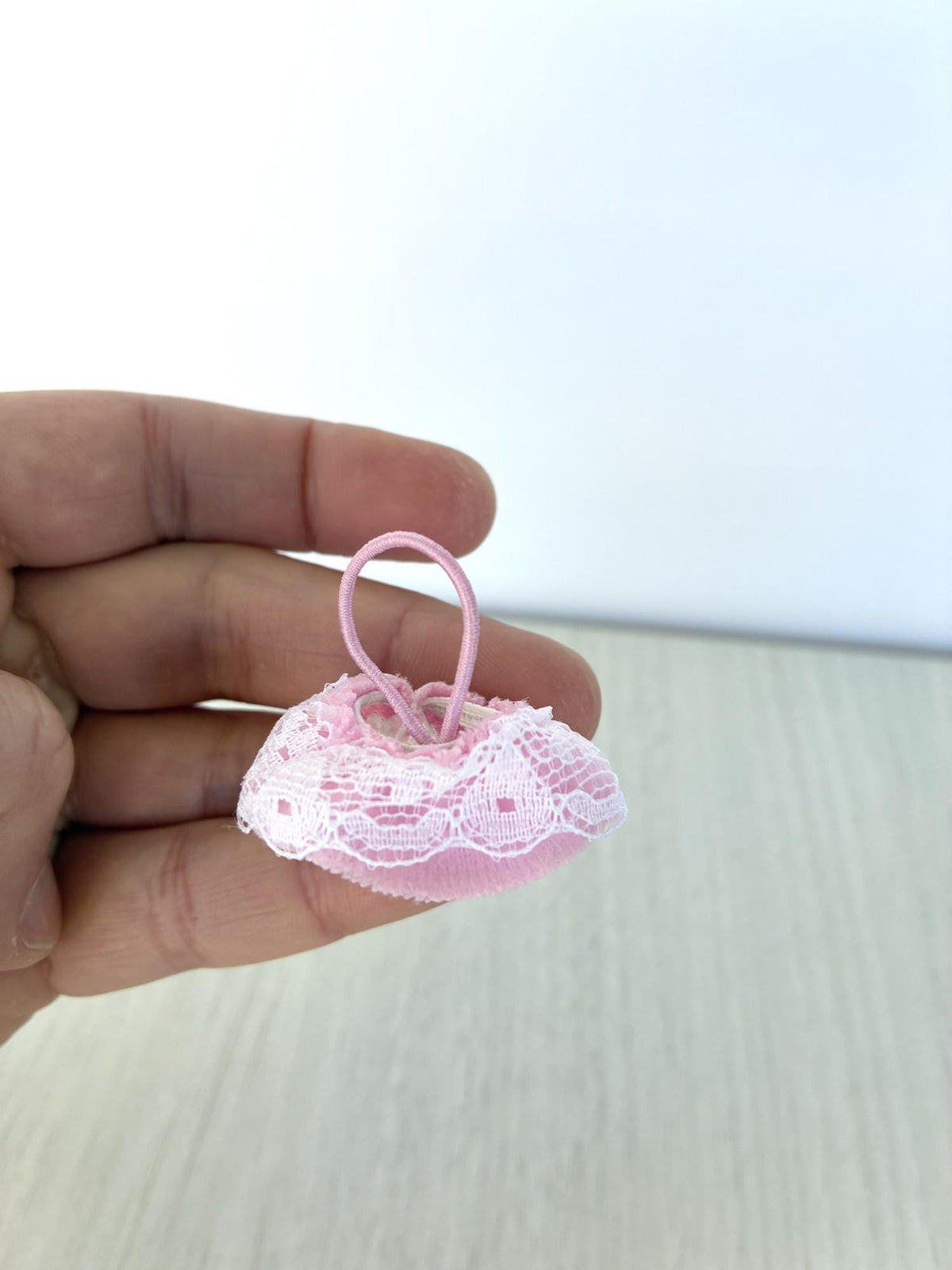 Calico Critters Sylvanian Families pink lace baby diaper cover with loop