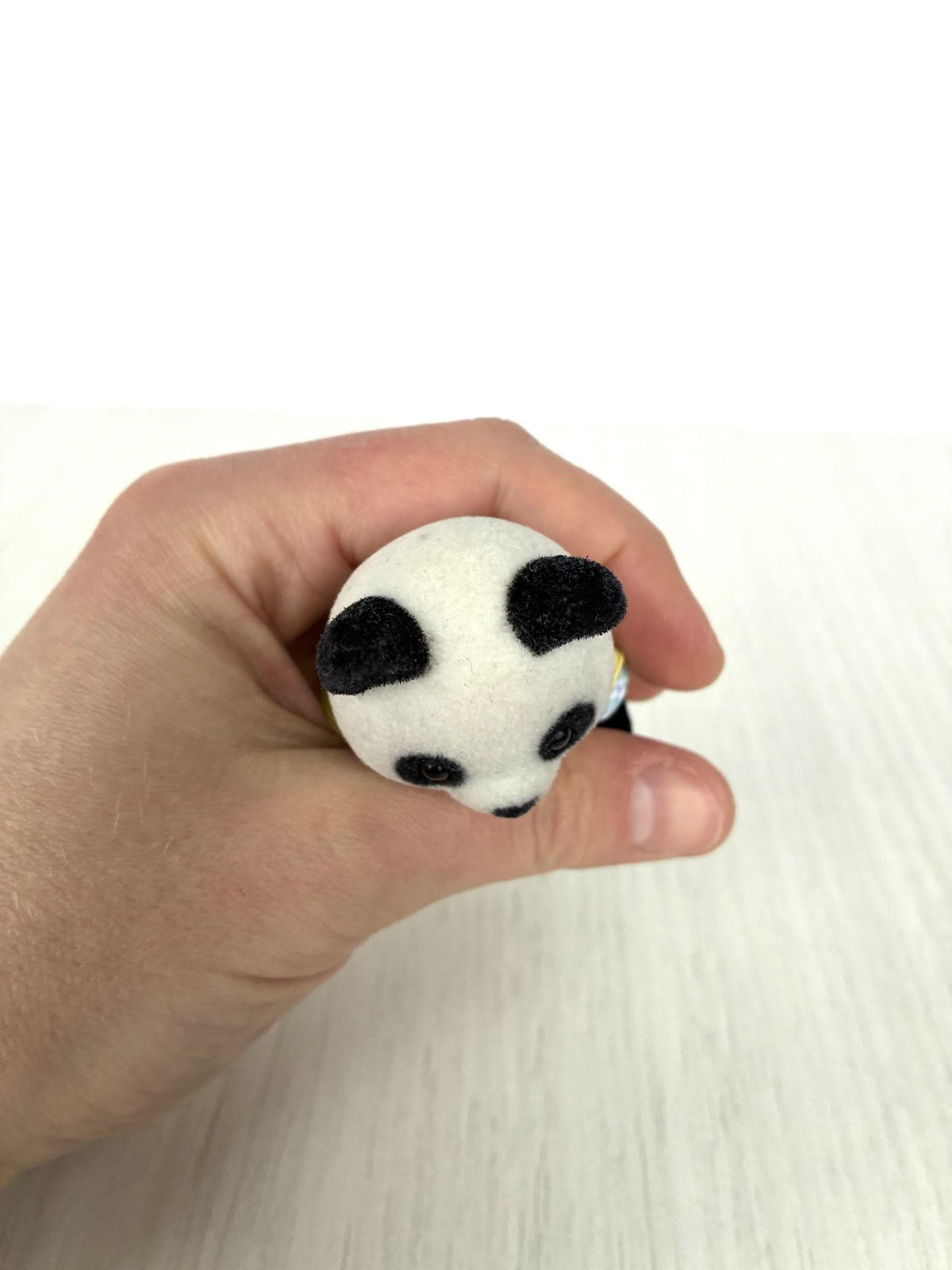 Calico Critters Sylvanian Families panda boy face close-up