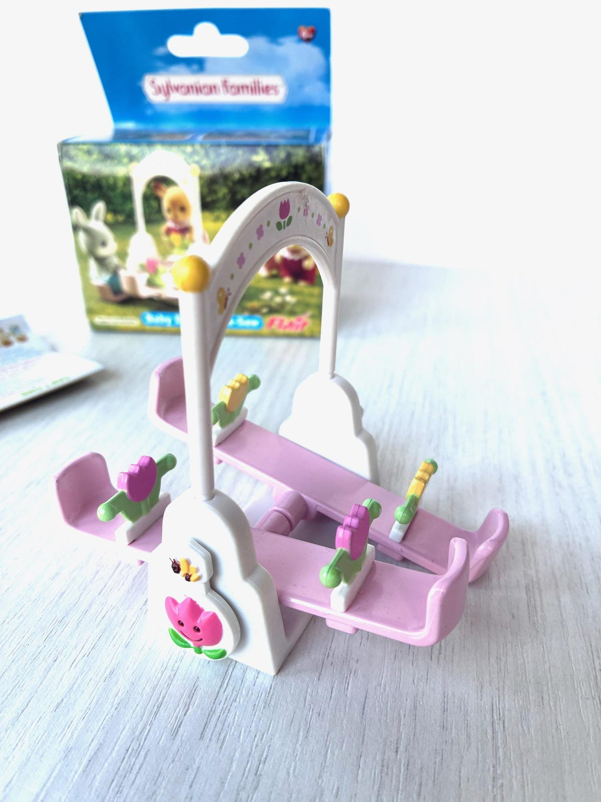 Sylvanian Families Calico Critters Flair Baby Double See-Saw with tulip arch and original box – photo 3 of 7