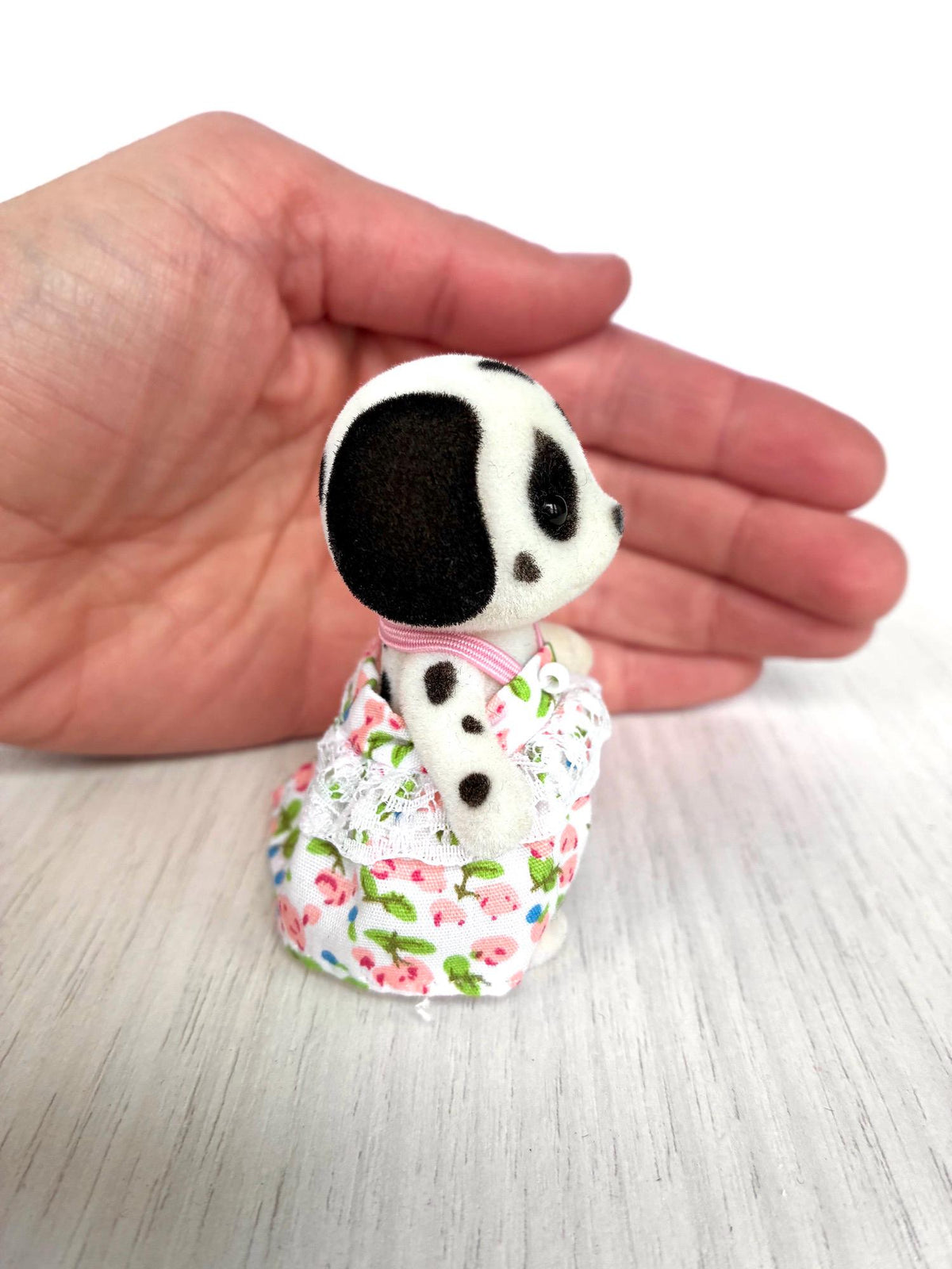 Sylvanian Families Calico Critters Kennelworth Dalmatian brother Rufus in floral dress